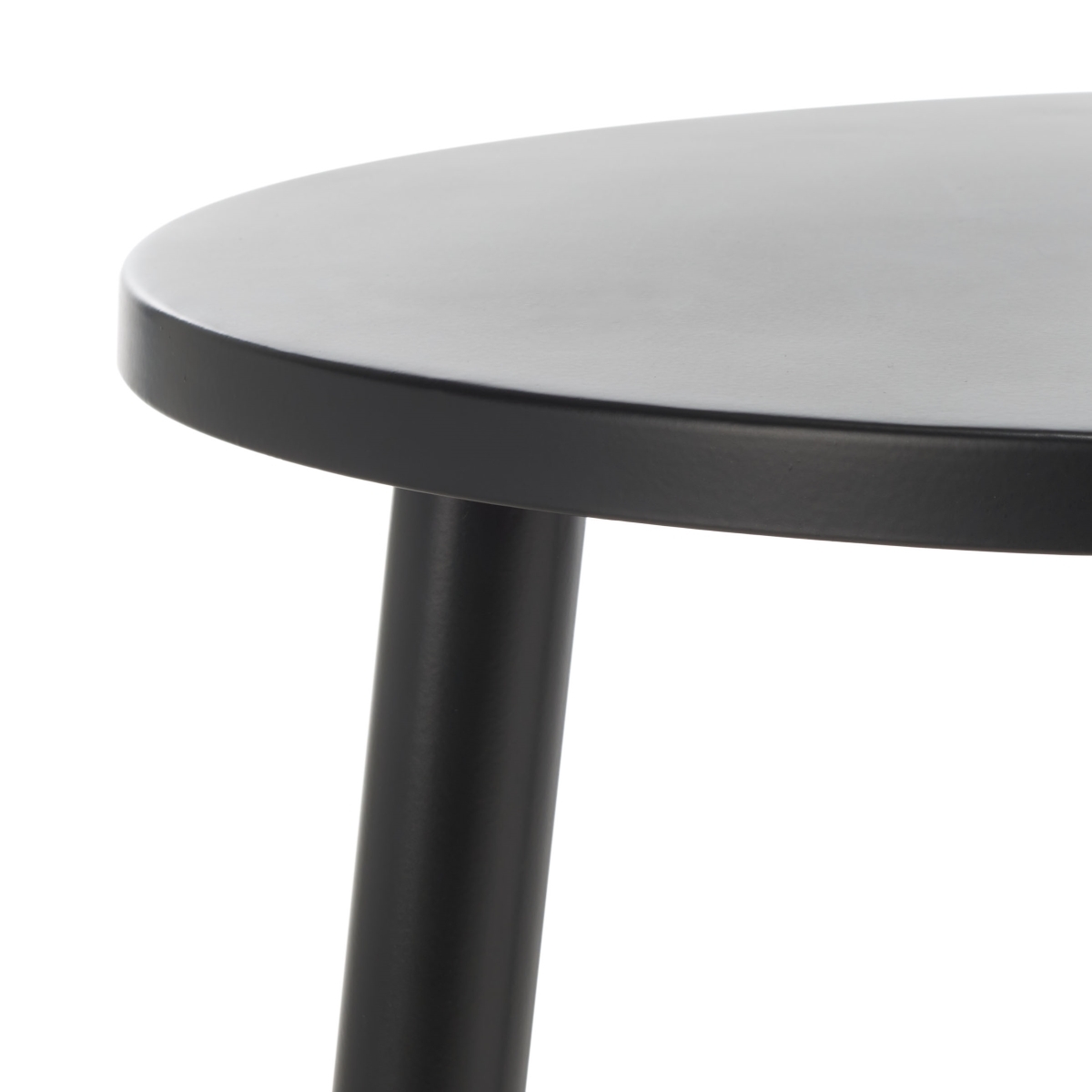 Ivitrio Round Accent Table - Black - Safavieh - Image 2