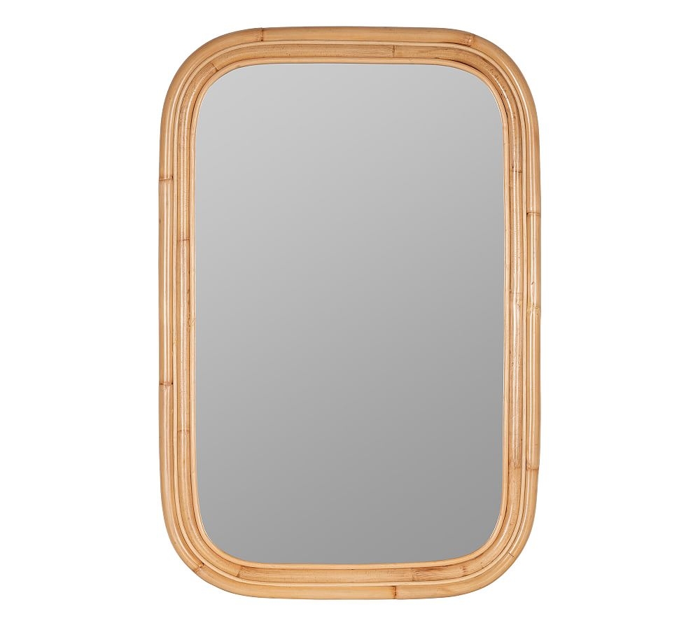 Myla Rattan Wall Mirror, 23.5" x 35.75" - Image 0