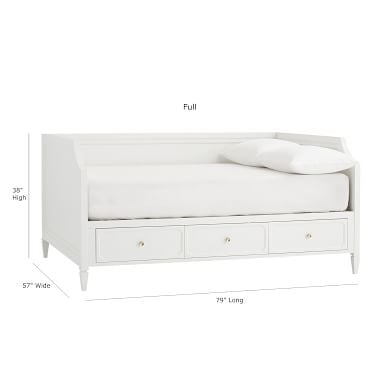 Auburn Storage Daybed, Full, Simply White - Image 5