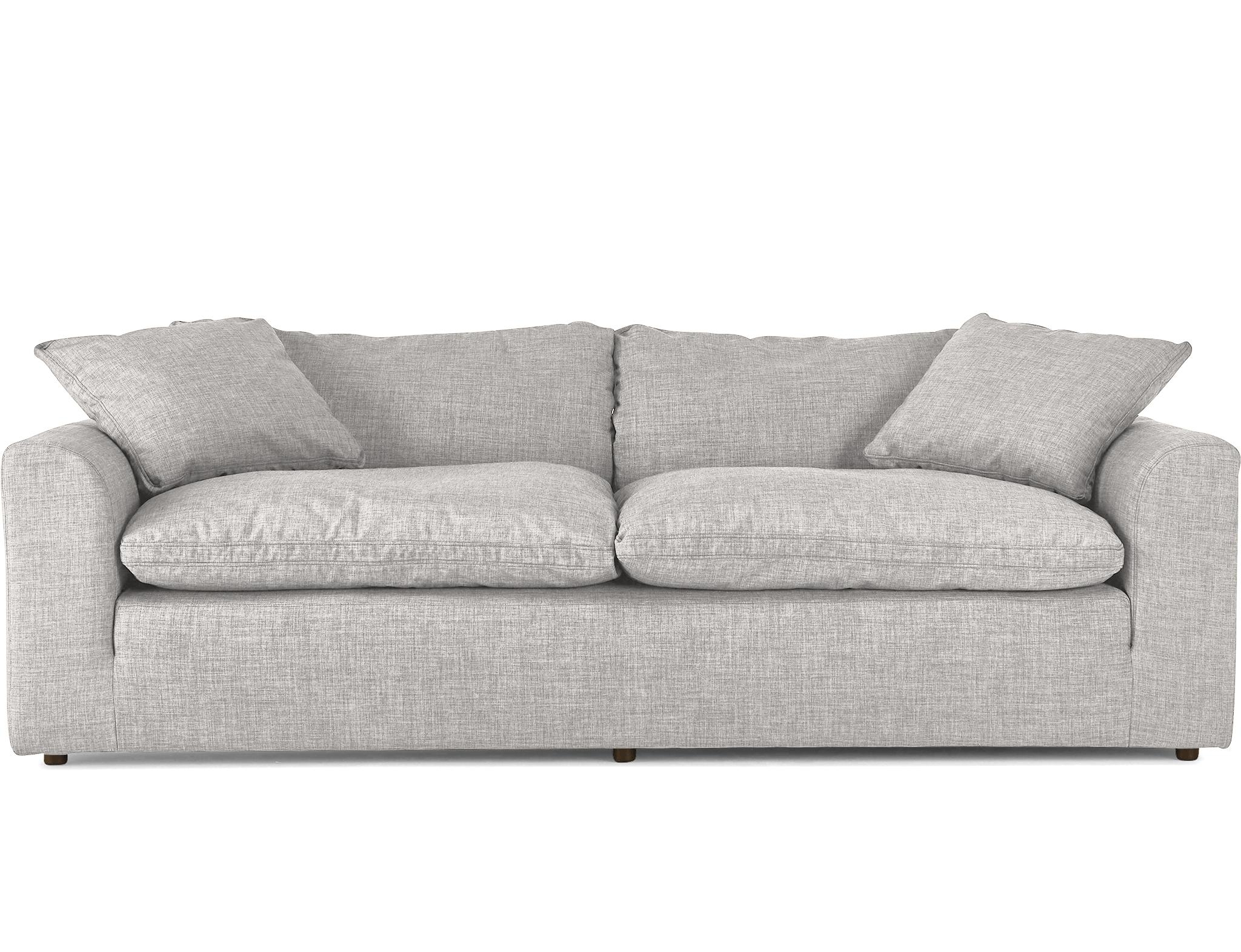 Gray Bryant Mid Century Modern Sofa - Sunbrella Premier Fog - Image 0