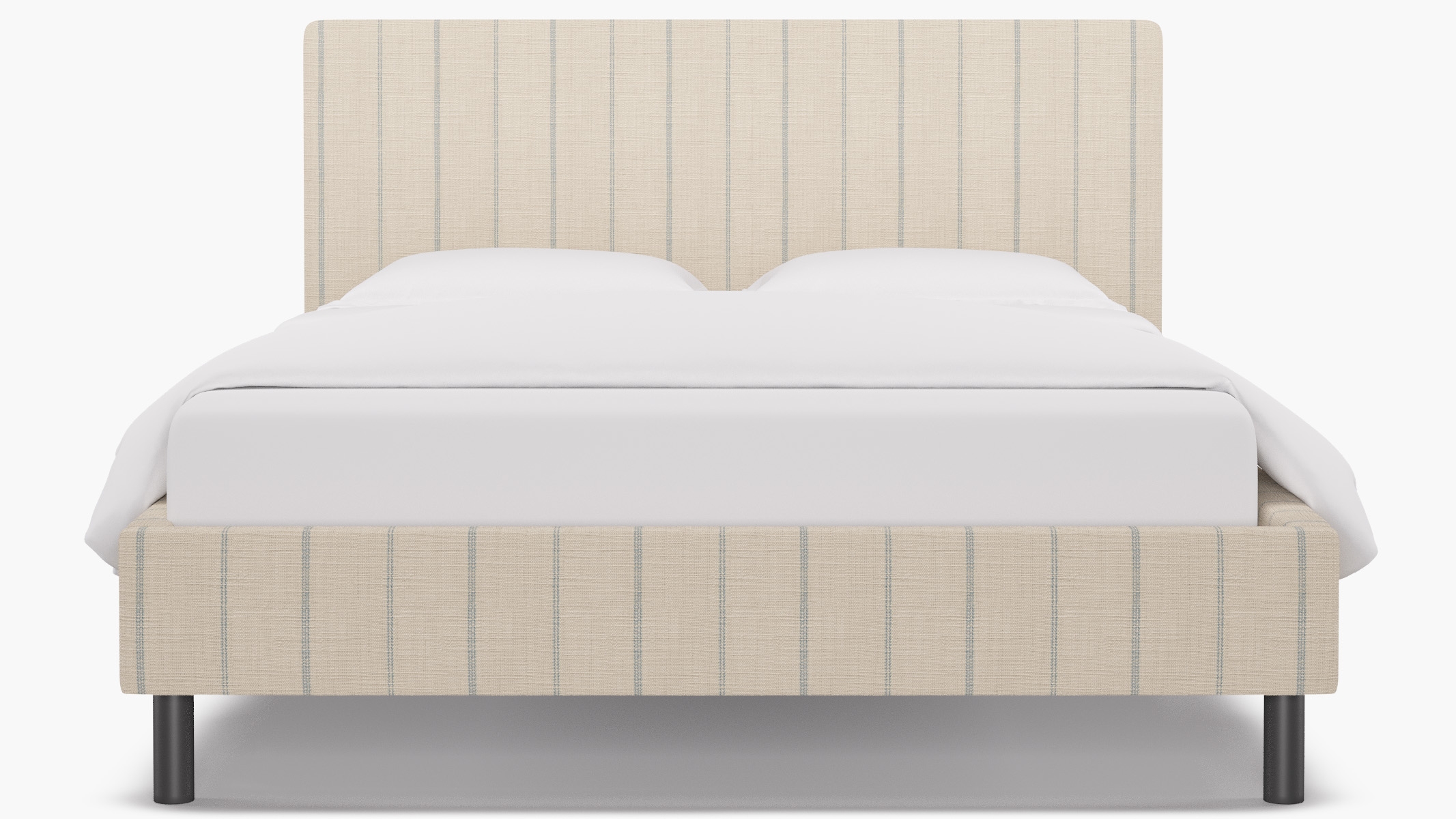 Tailored Platform Bed, Sky Fritz, Queen - Image 0