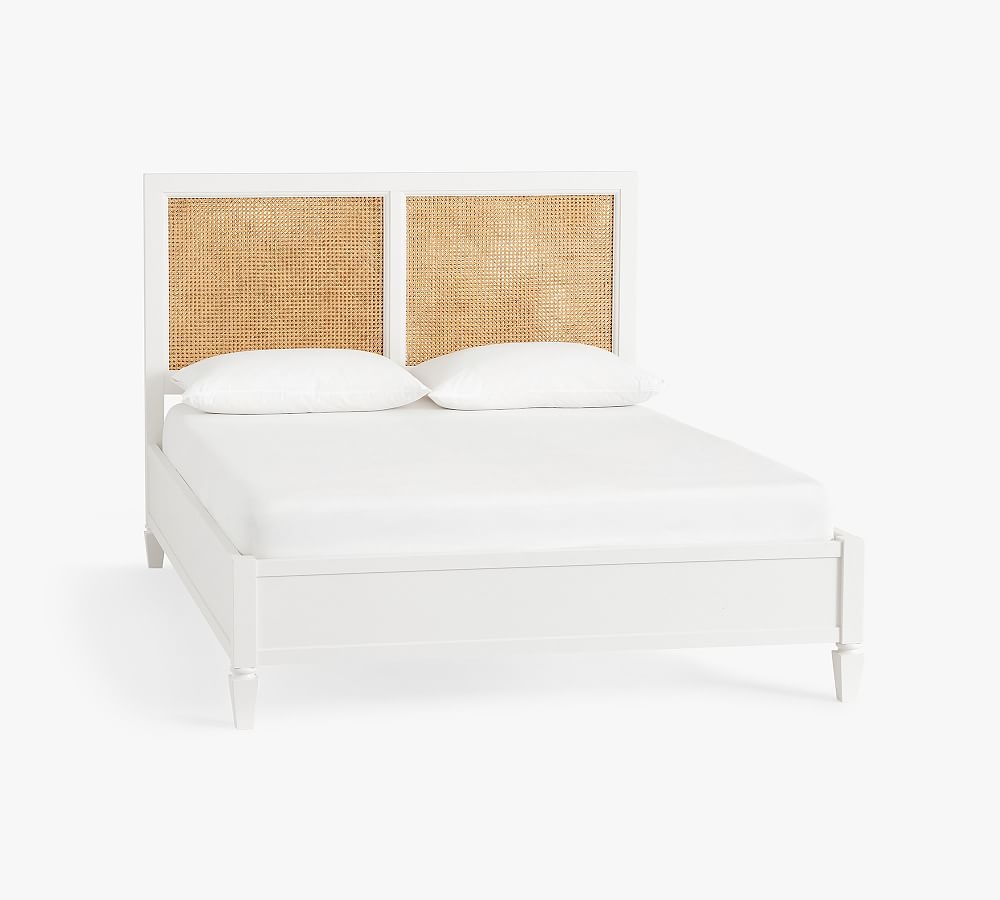 Sausalito Wood Bed, King, Montauk White - Image 0
