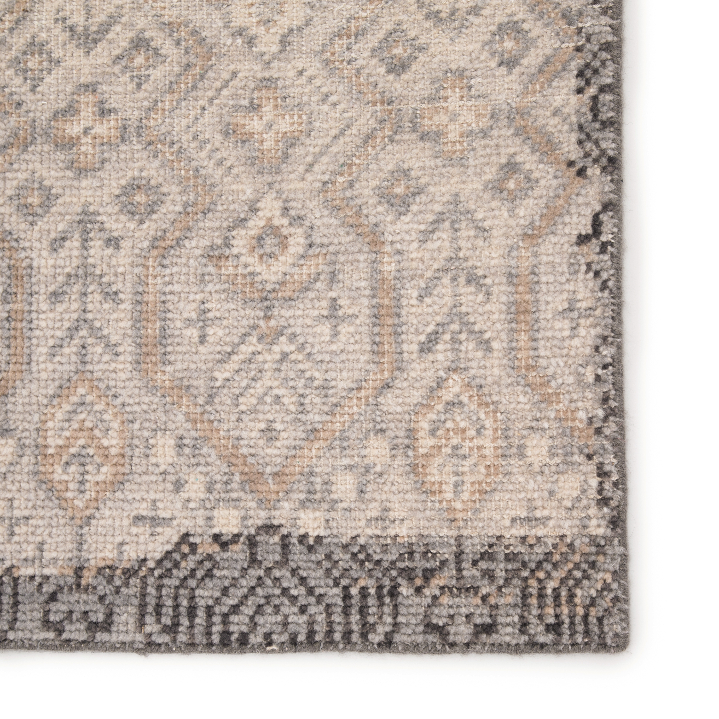 Prospect Hand-Knotted Tribal Gray/ Gold Area Rug (10'X14') - Image 3