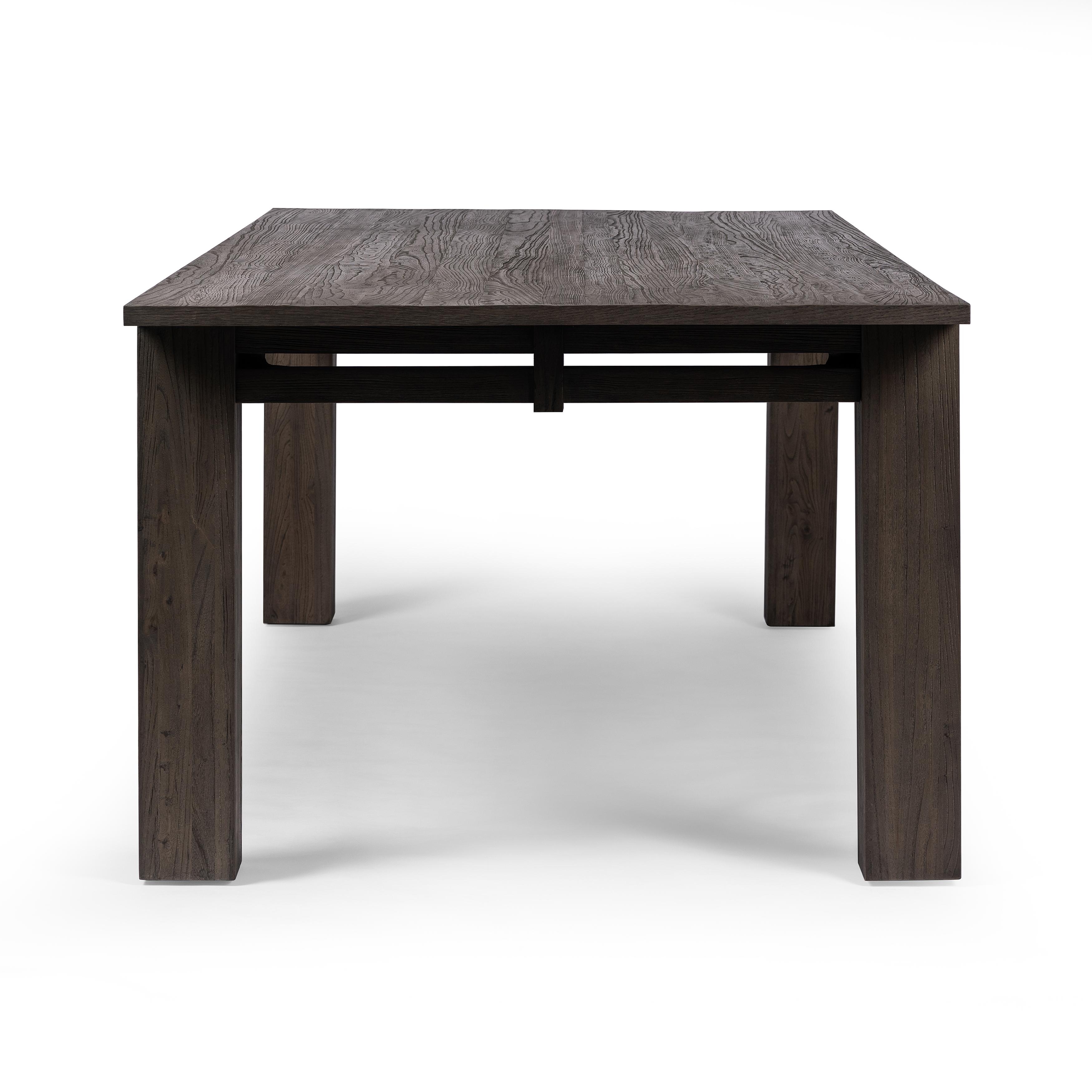 Willow Dining Table-Weathered Elm - Image 4