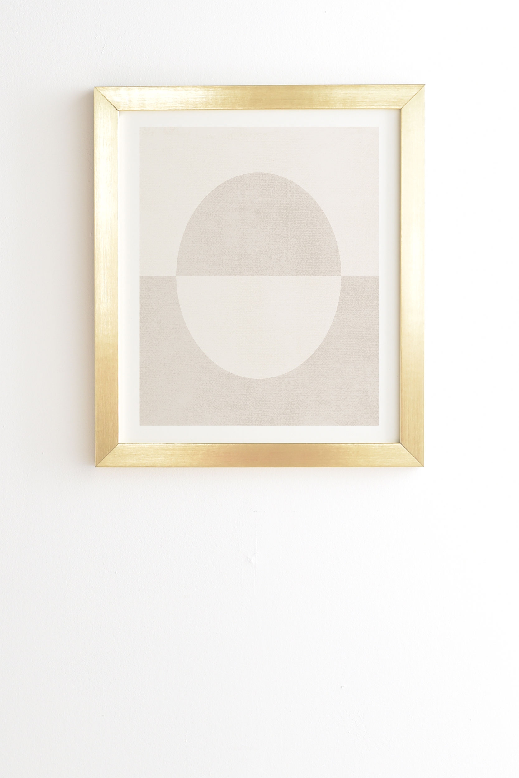 Round by almostmakesperfect - Framed Wall Art Basic Gold 30" x 30" - Image 1