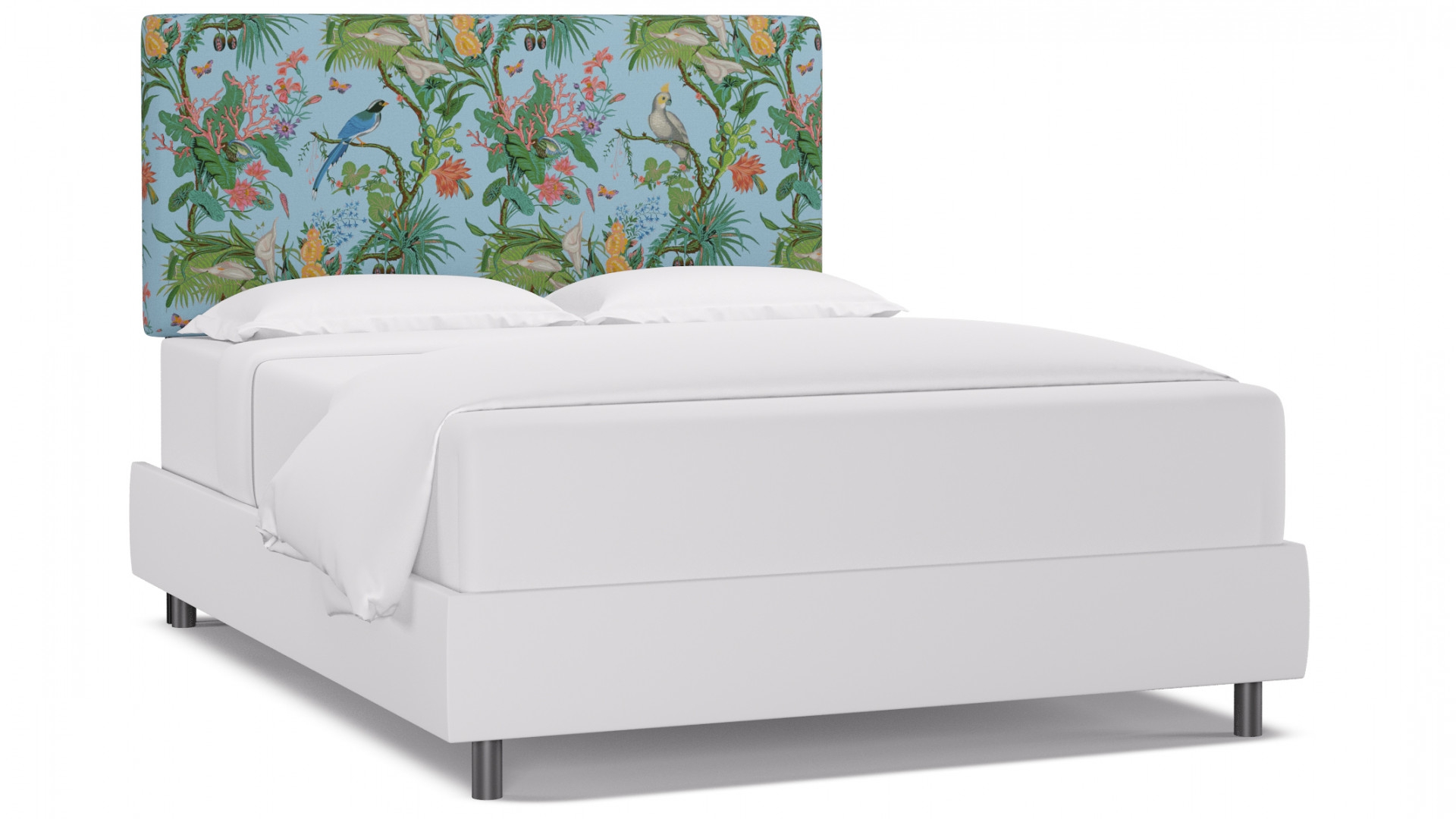 Square Back Headboard, Sky Cinque Terra, Queen - Image 0