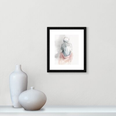 Pastel Woman I - Floater Frame Canvas - Image 0