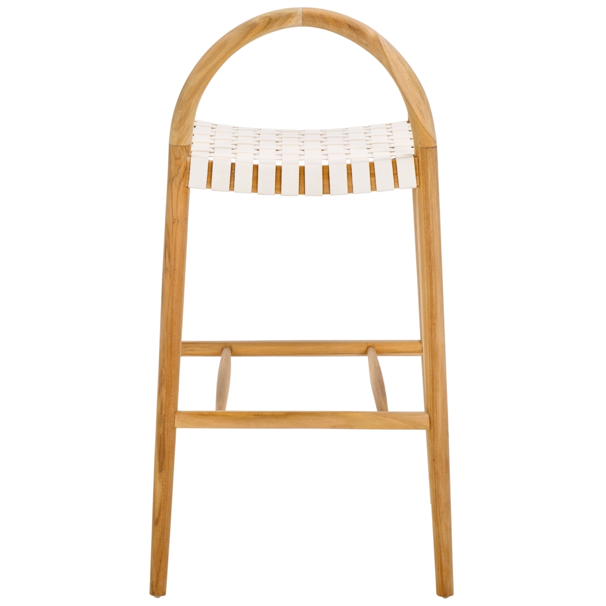 Rhyan Bar Stool - White / Natural - Safavieh - Image 7