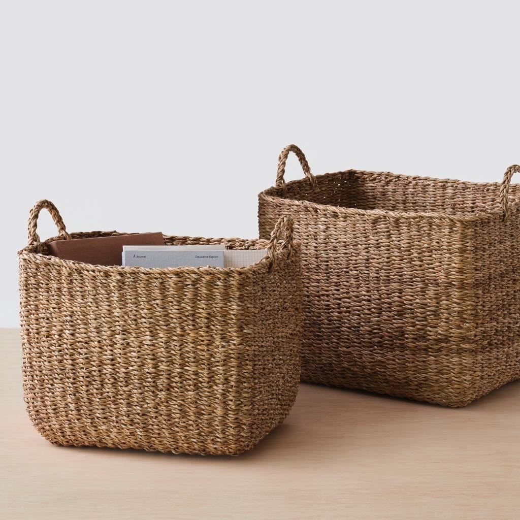 The Citizenry Padma Rectangle Storage Baskets | Small | Natural - Image 5