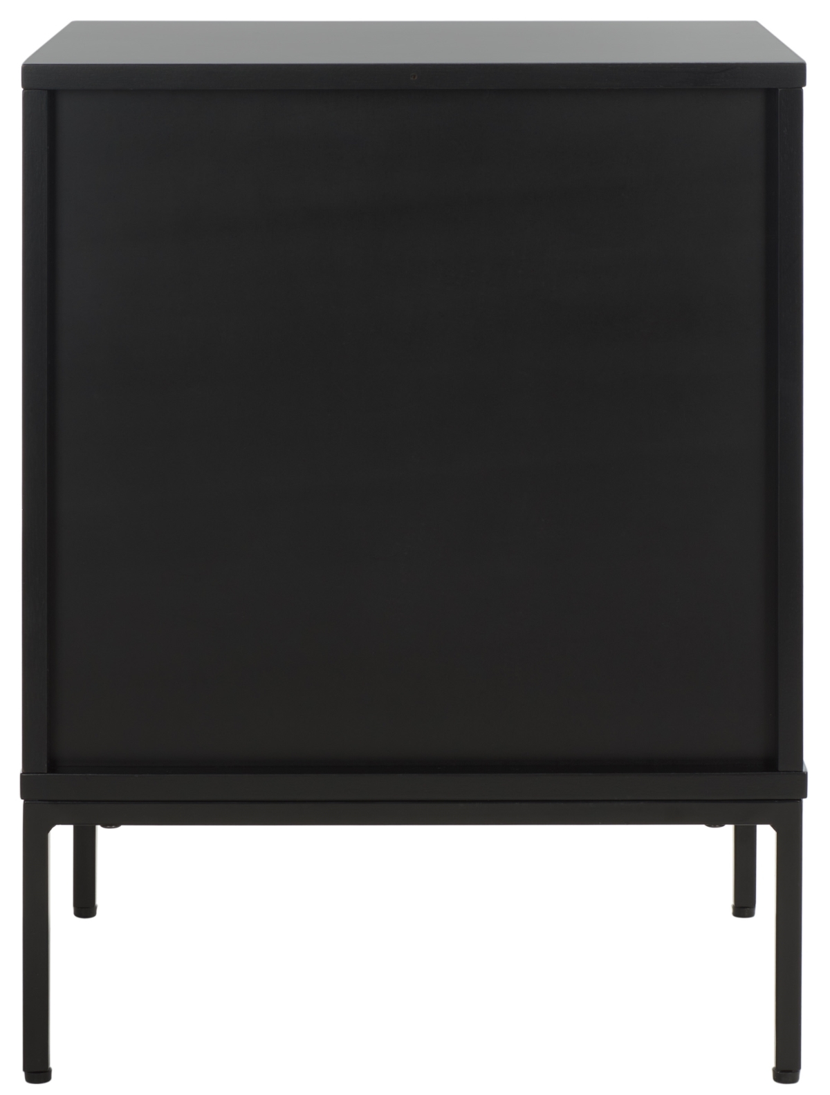 Zadie 2 Drawer Rattan Nightstand - Black / Natural - Safavieh - Image 5