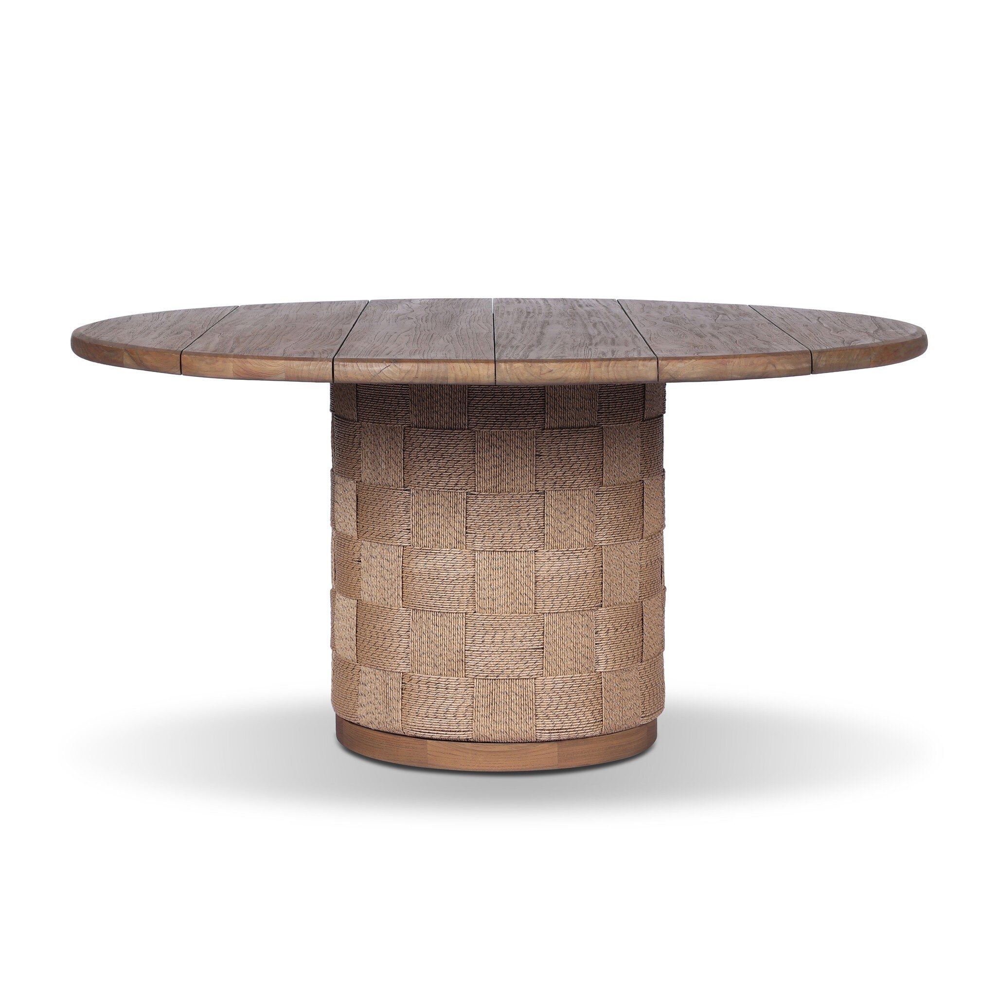 Brandt Outdoor Round Dining Table 60" - Stained Toasted Brown - Image 2