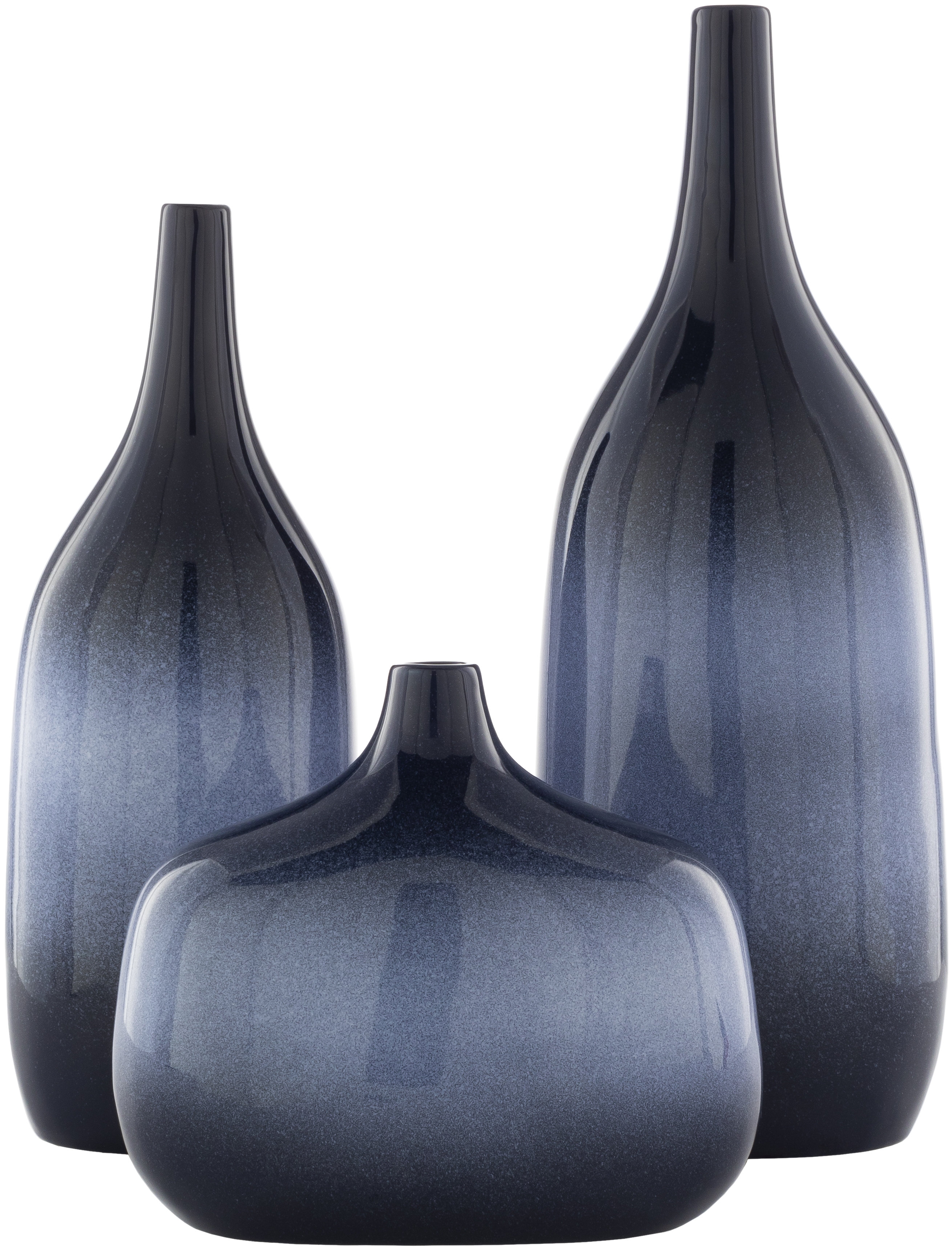 Sparta Vases, Blue, Set of 3 - Image 0