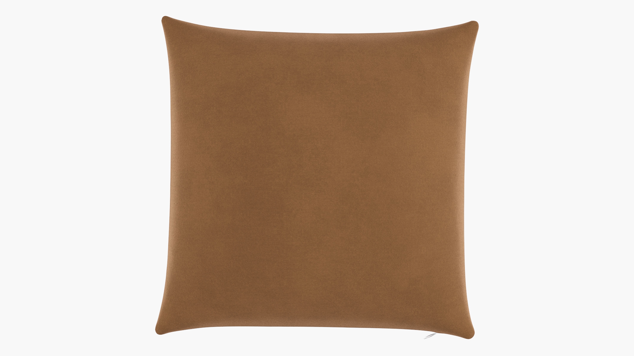 Throw Pillow 22", Nutmeg Luxe Velvet, 22" x 22" - Image 0