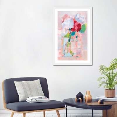 Abstract Flowers in Vase I by Ethan Harper - Painting Print - Image 0