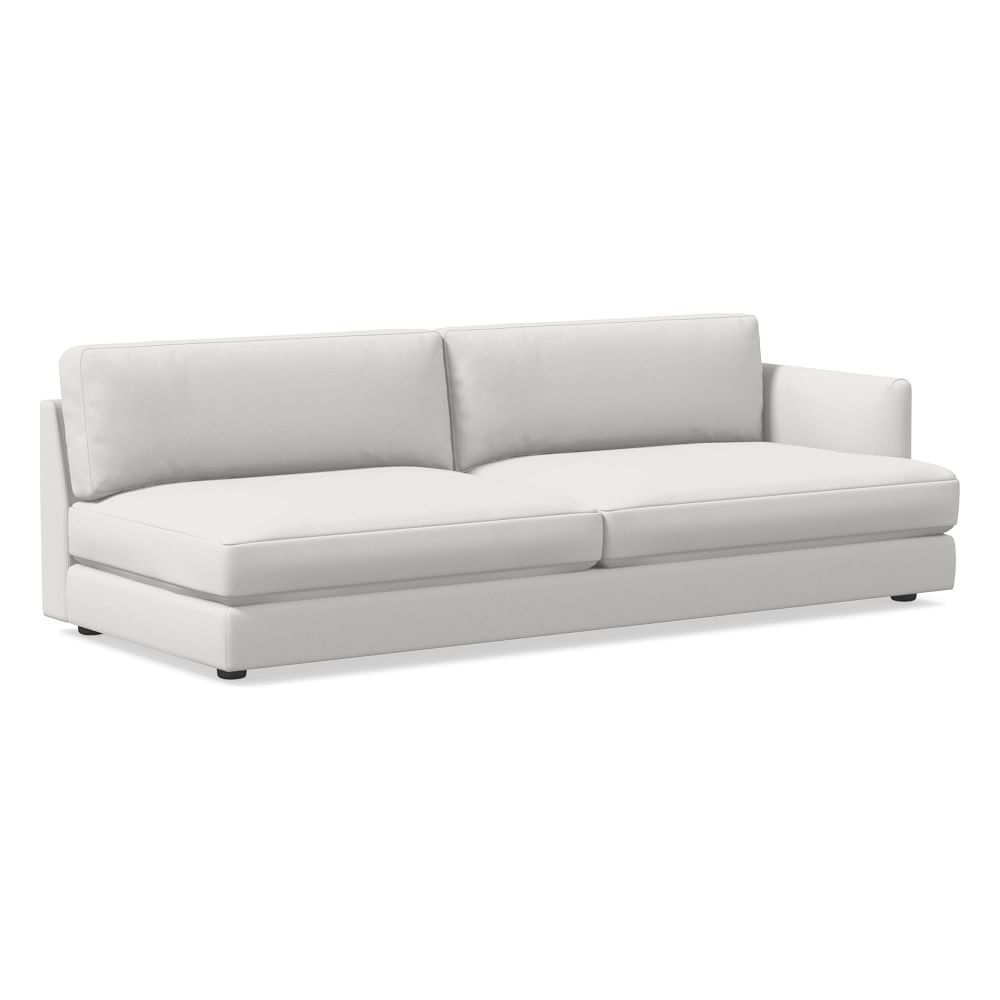 Haven RA 90" Sofa, Trillium, Performance Washed Canvas, White, Concealed Supports - Image 0