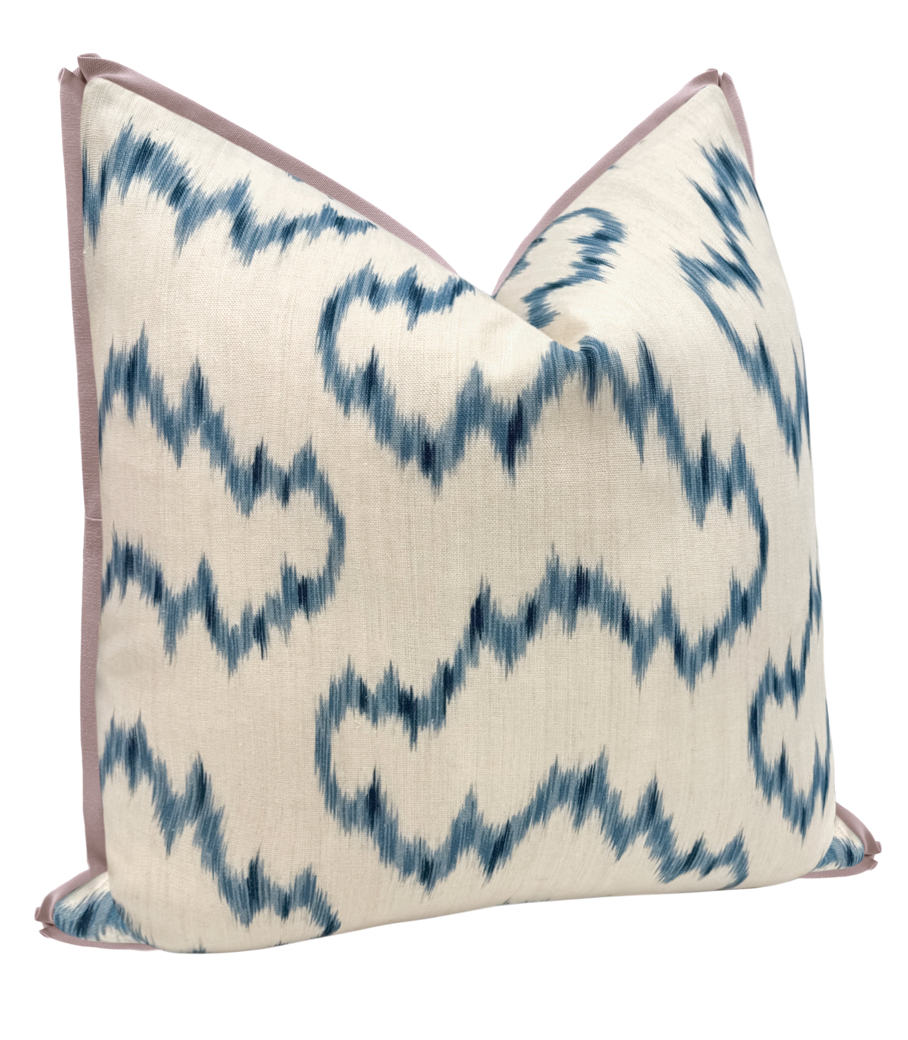 MALLORCAN IKAT // DELFT | LEE JOFA - 20" X 20" / BUTTERFLY FLANGE / Smokey Lavender - Image 1