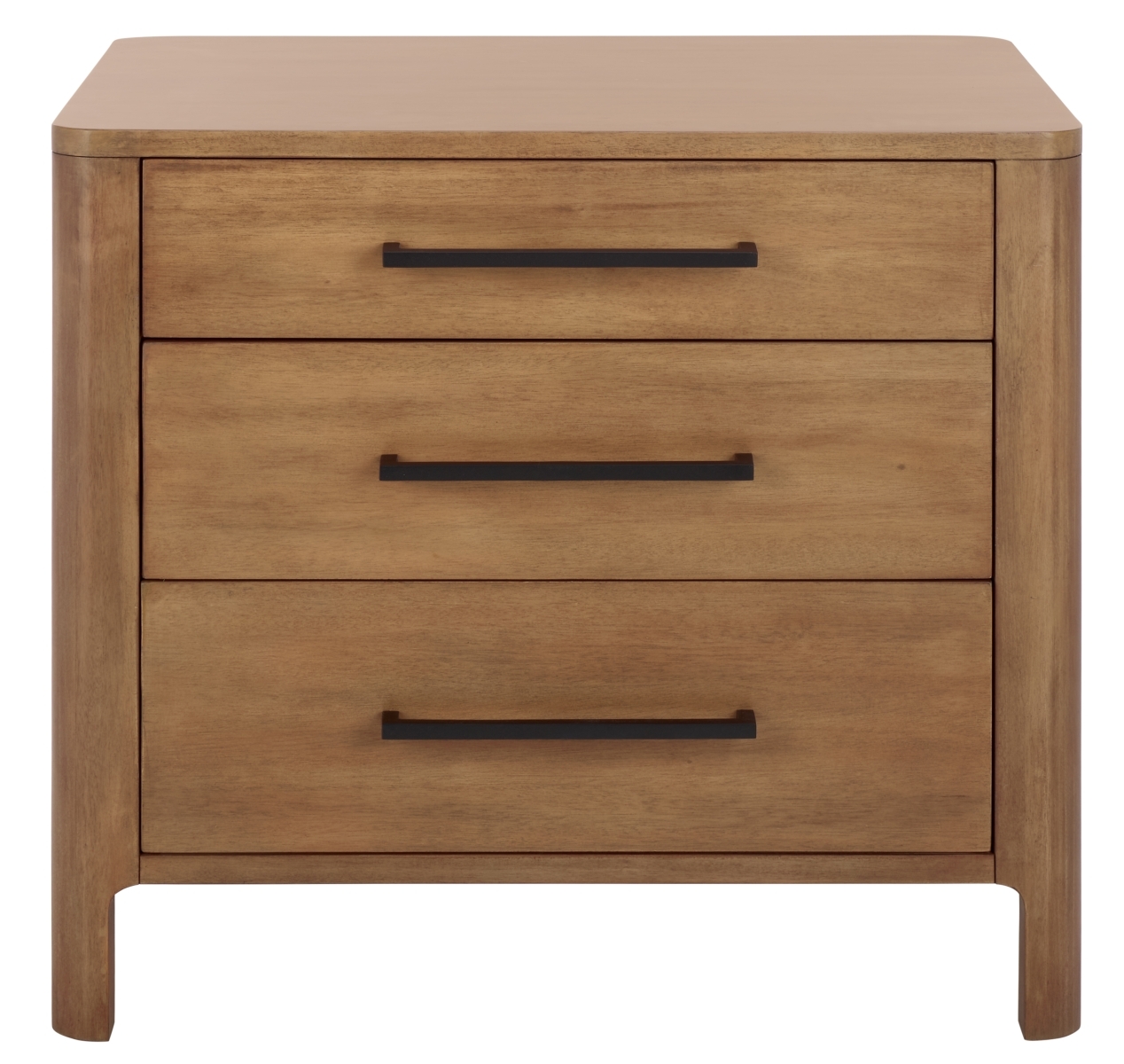 Abbiava 3 Dr Wood Nightstand - Natural - Image 4