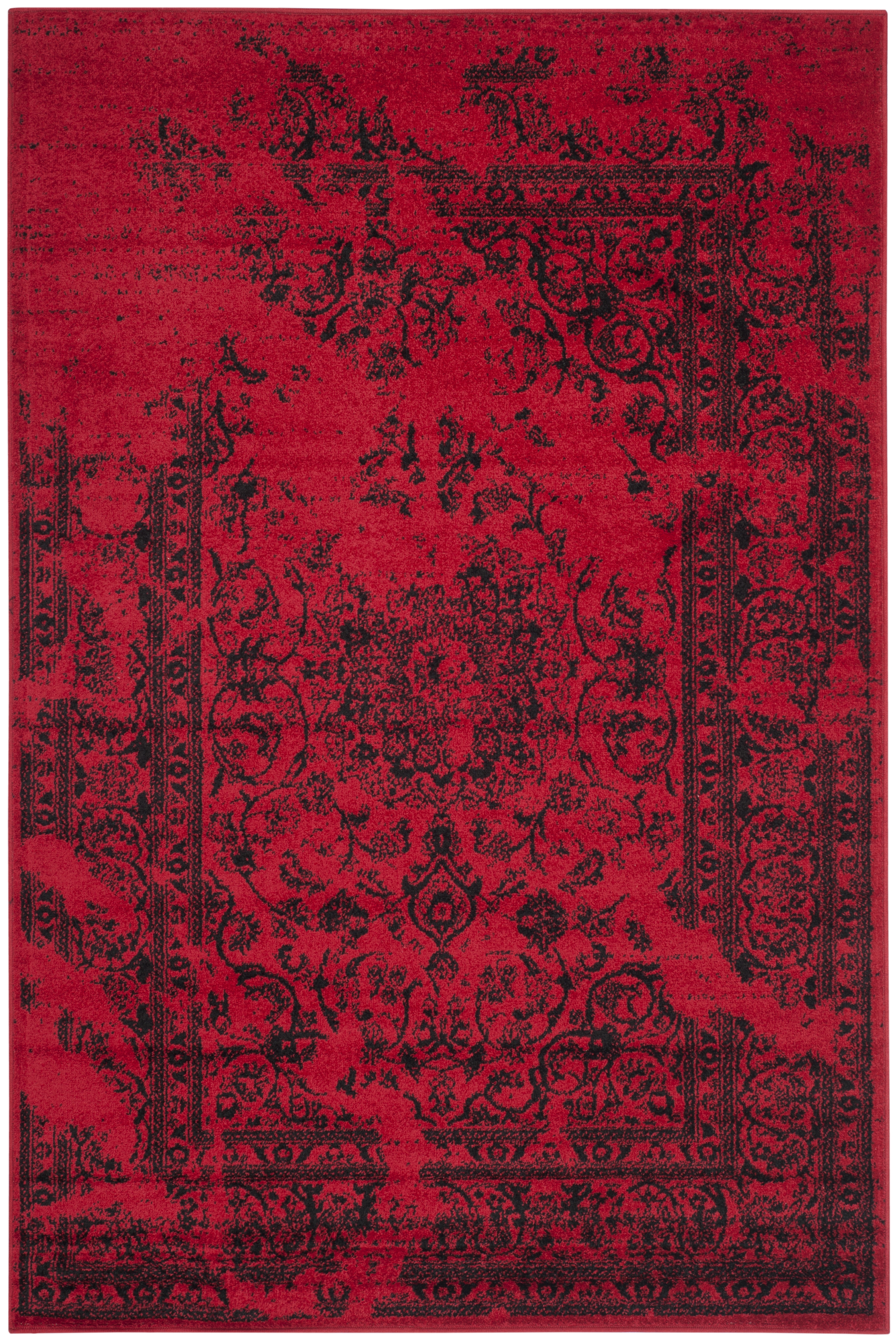 Arlo Home Woven Area Rug, ADR101F, Red/Black,  5' 1" X 7' 6" - Image 0