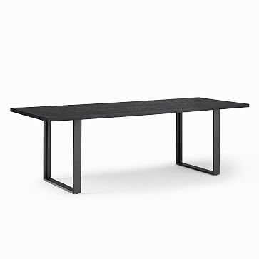Tompkins Industrial 94" Dining Table, Black, Dark Bronze - Image 2