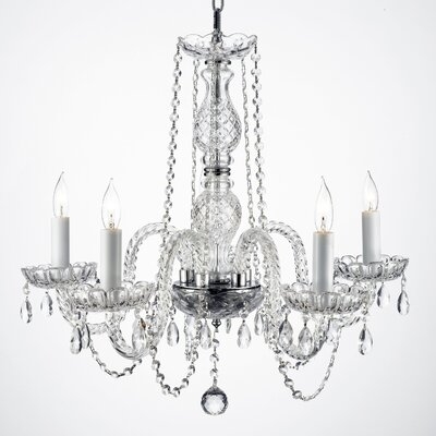 Meredith 5 - Light Candle Style Empire Chandelier - Image 0