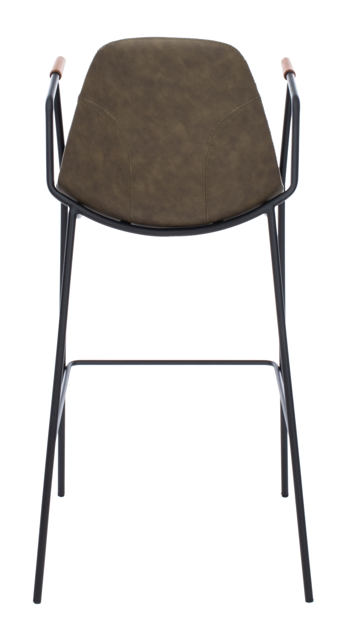 Tanner Mid Century Barstool - Olive / Black - Safavieh - Image 7