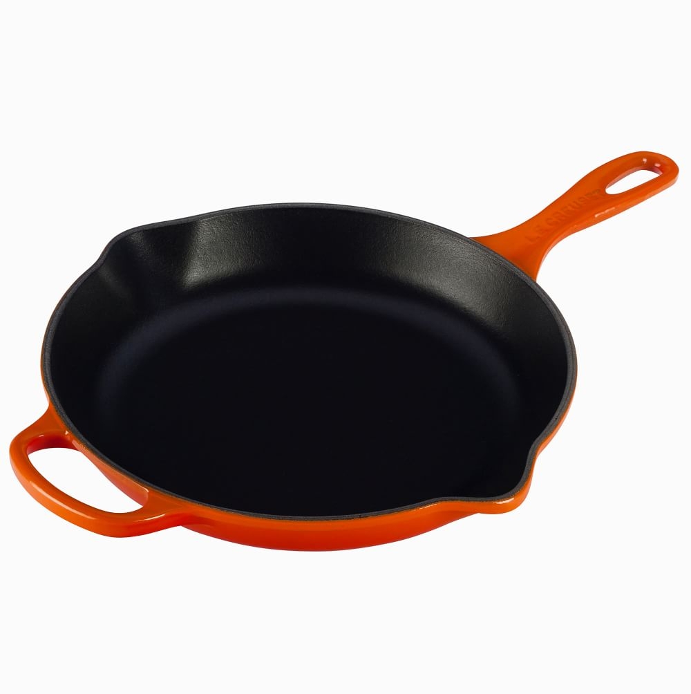 Le Creuset Iron Handled Skillet, 10.25", Flame - Image 0