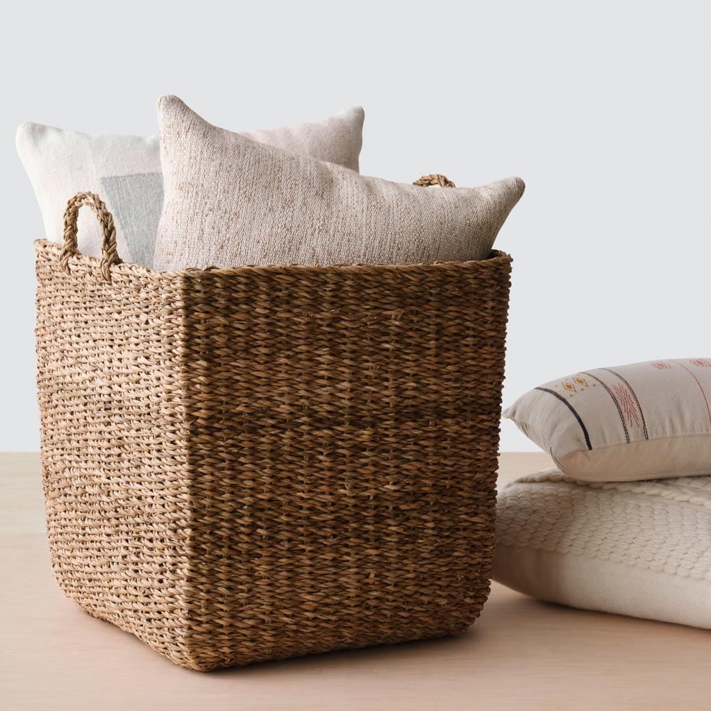 The Citizenry Padma Square Storage Baskets | Small | Tan - Image 4