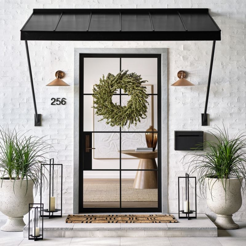 Andre Brass Indoor/Outdoor Wall Sconce Light Set of 2 - Image 2