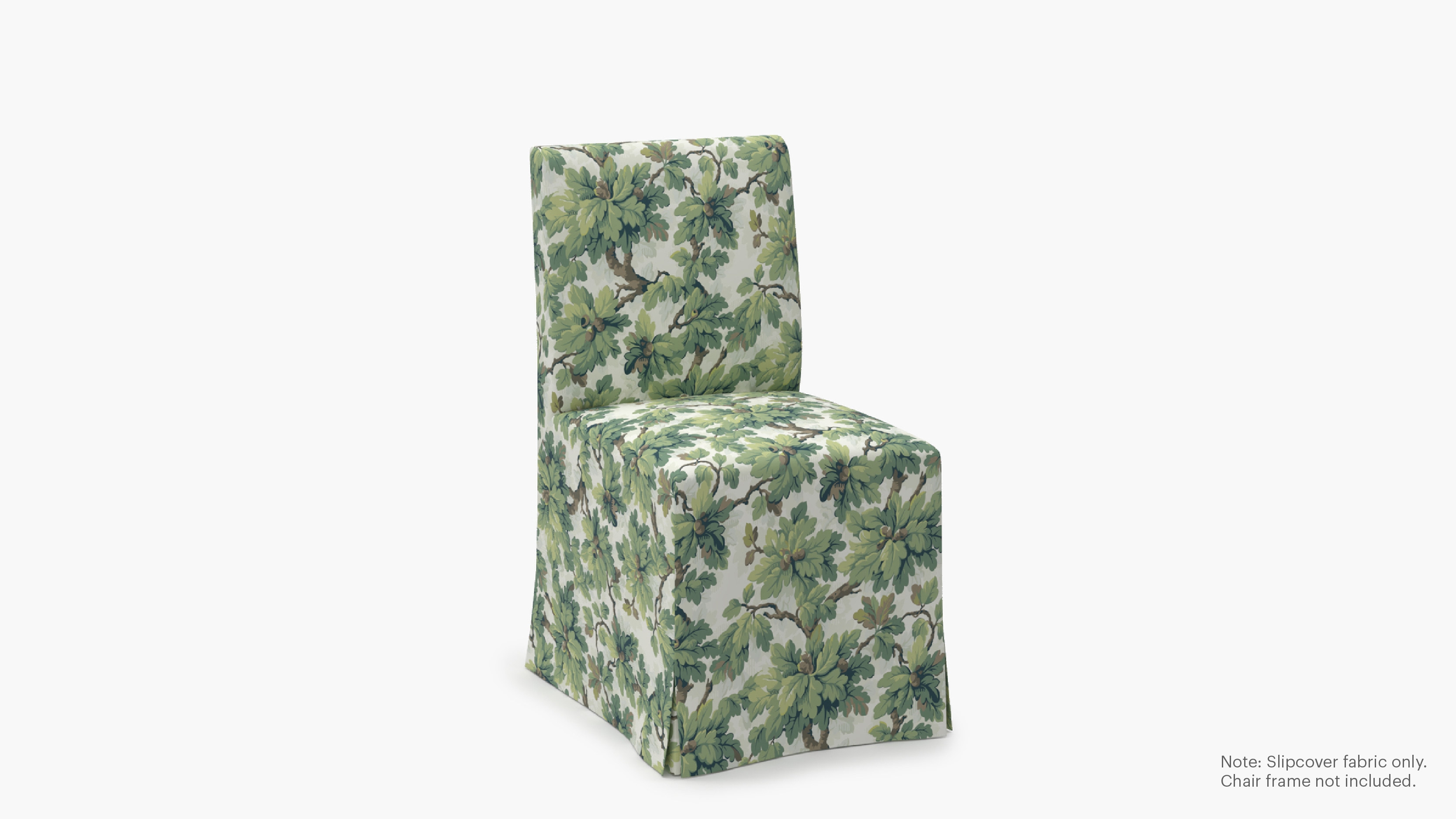 Slipcovered Signature Dining Chair - Cover Only, Vert Woodland - Image 1