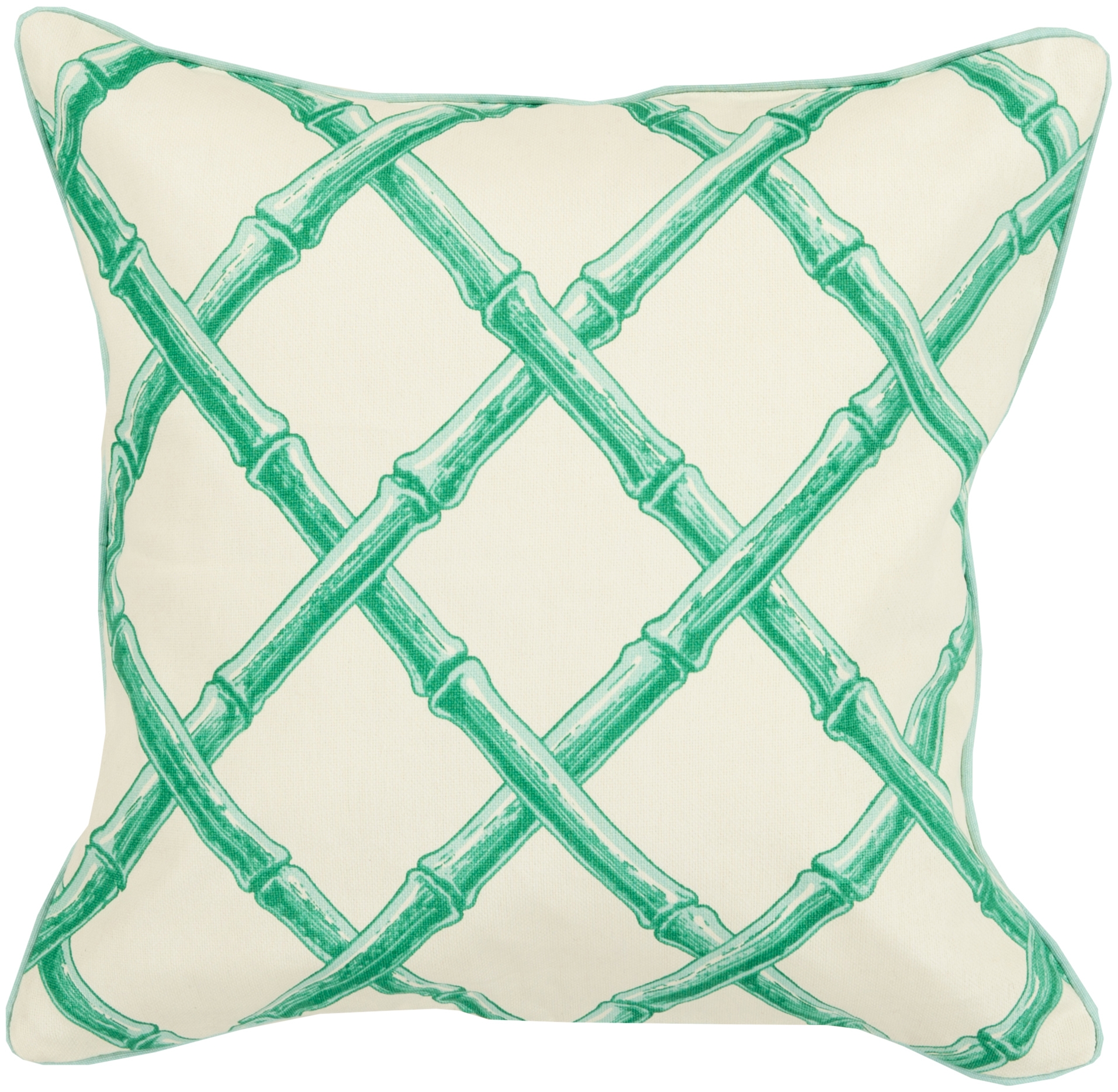 Bamboo Lattice FBB-001 20"L x 20"W Down Filled Pillow - Image 0