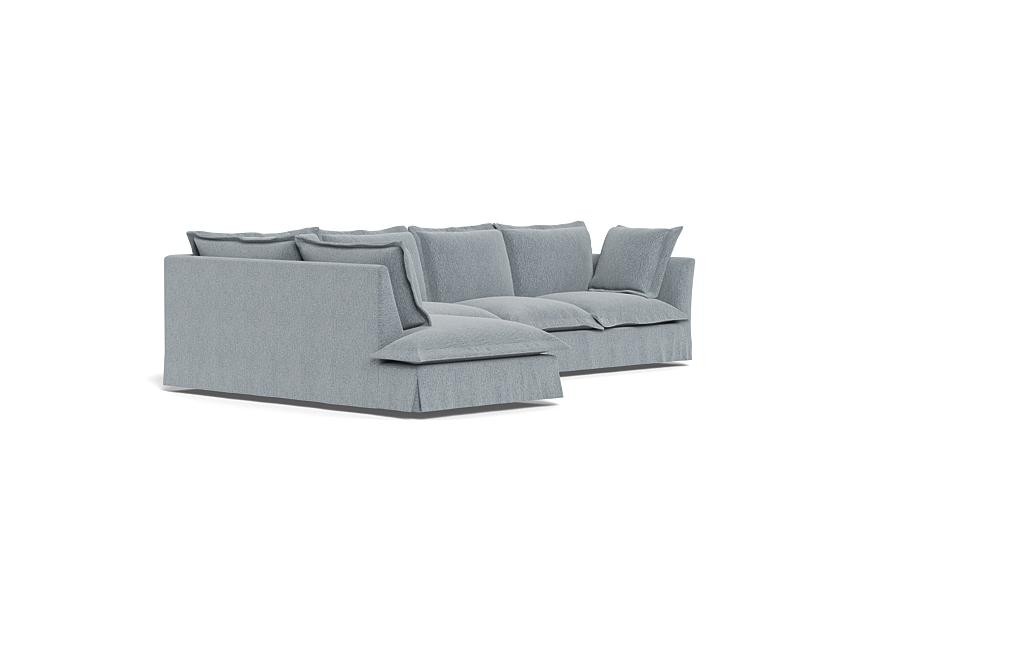 Skylar Slipcovered 4-Seat Left Bumper Sectional - Image 1