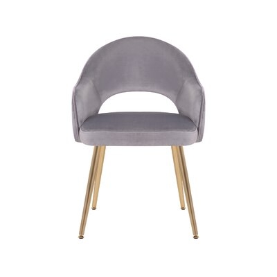 Arliss Velvet Upholstered Arm Chair - Image 0