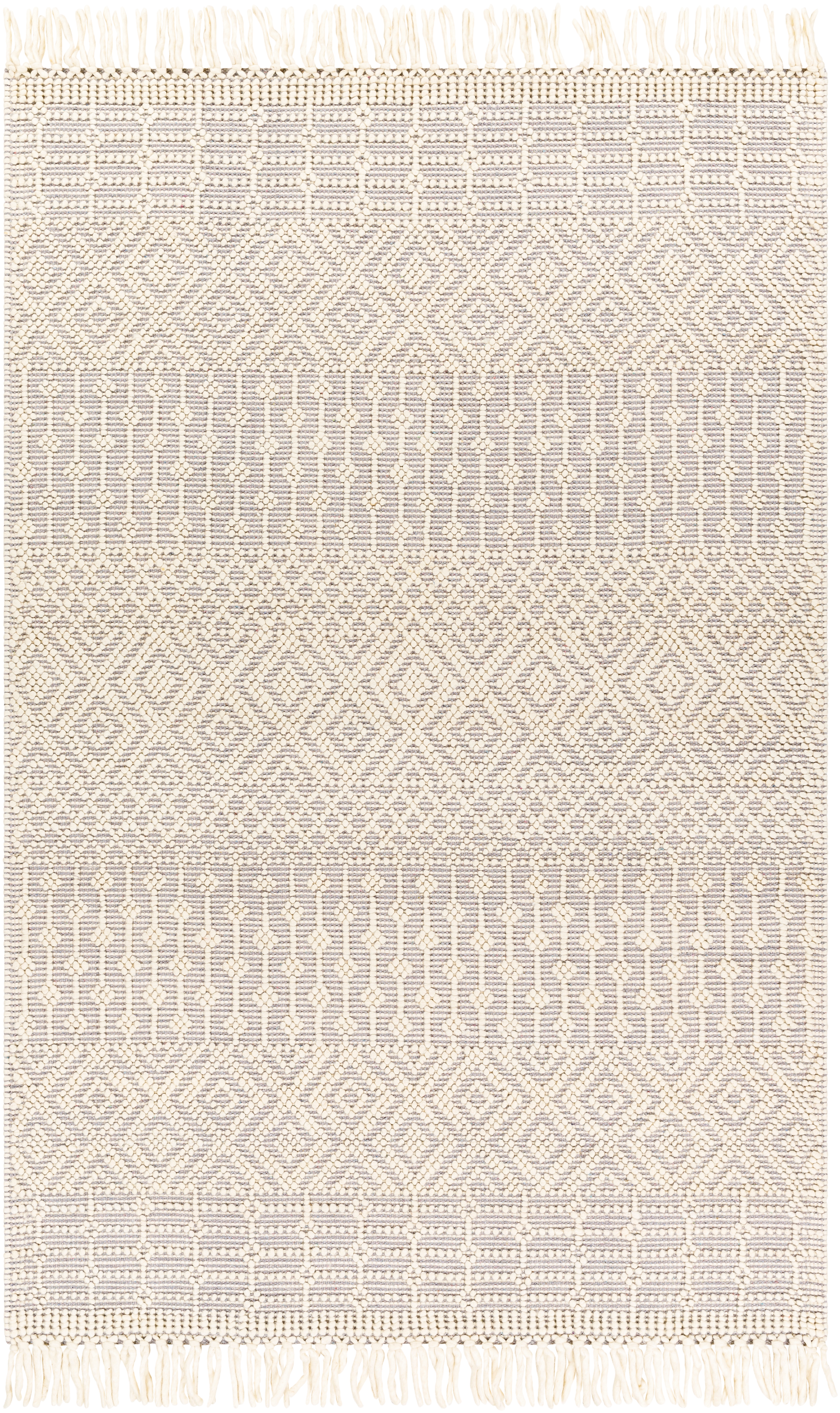 Casa DeCampo Beige Indoor 8'10" x 12' Handmade Rug - Image 0
