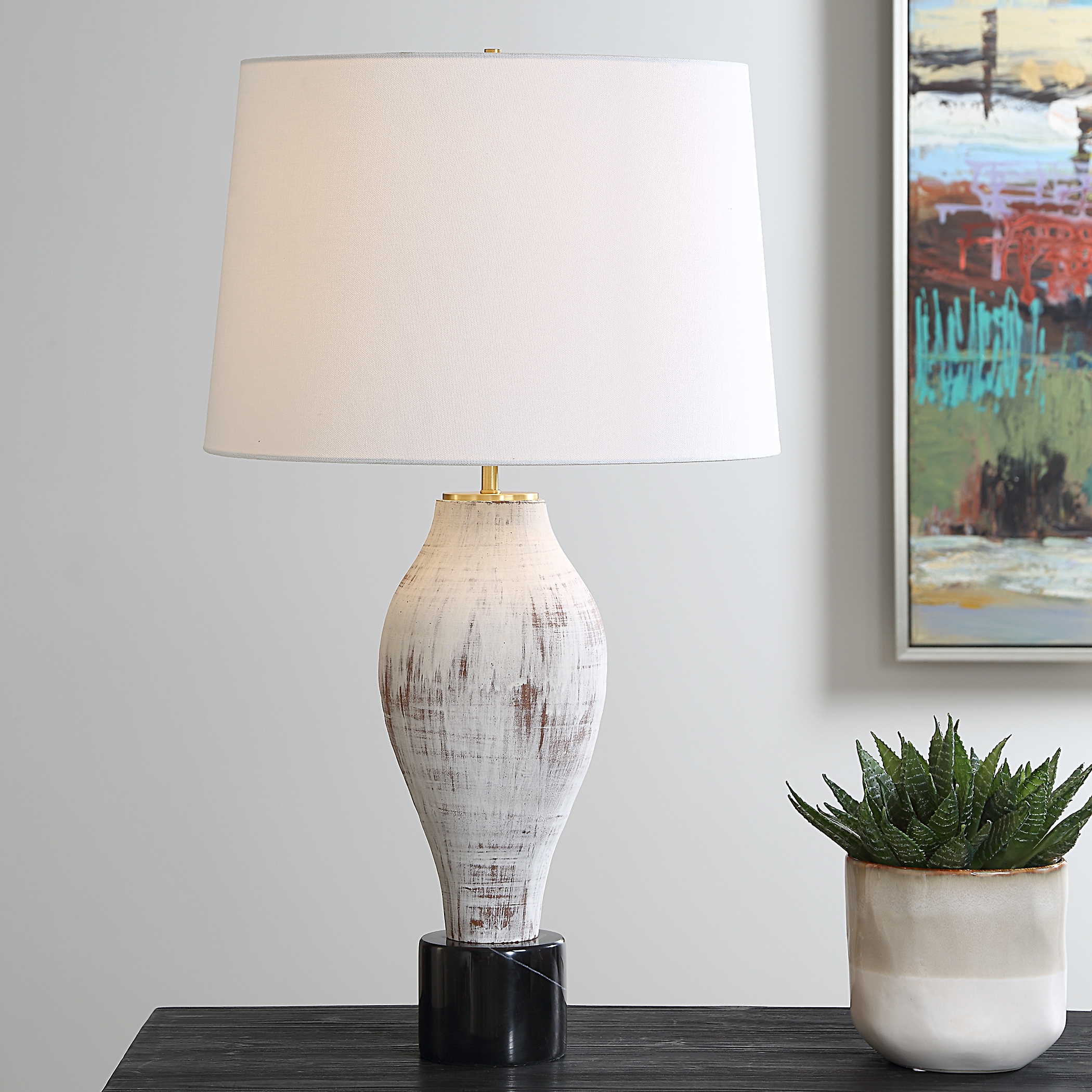 Magdaline Rustic Table Lamp - Image 1