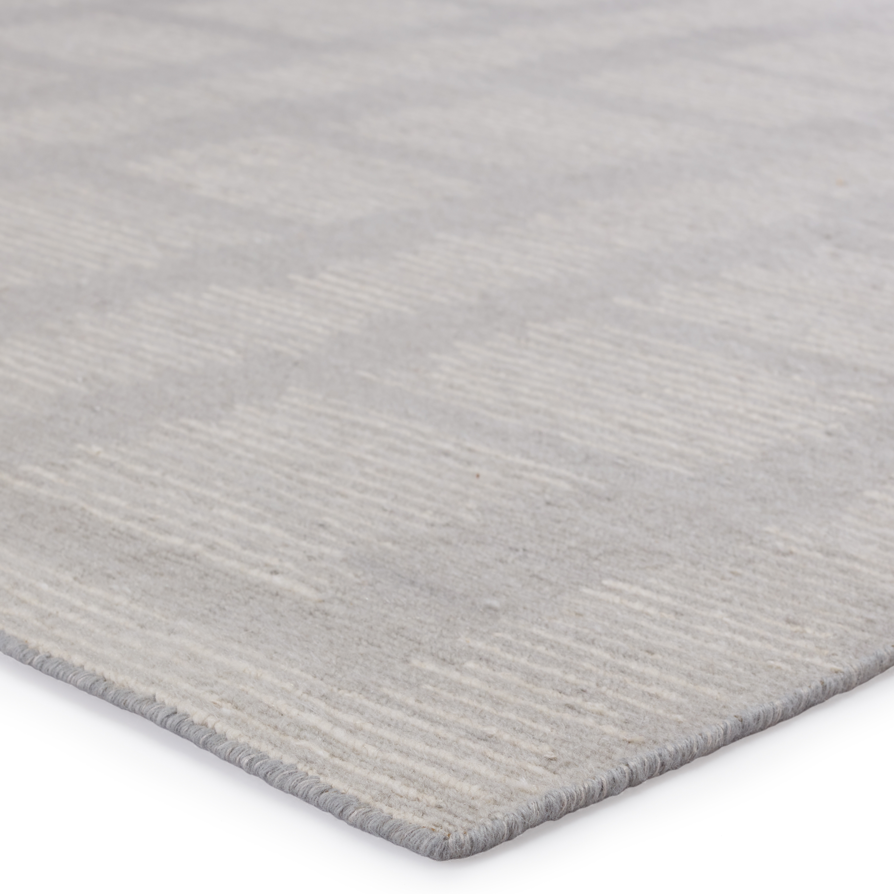 Draymond Hand-Knotted Tribal Light Gray/ Cream Area Rug (6'X9') - Image 1