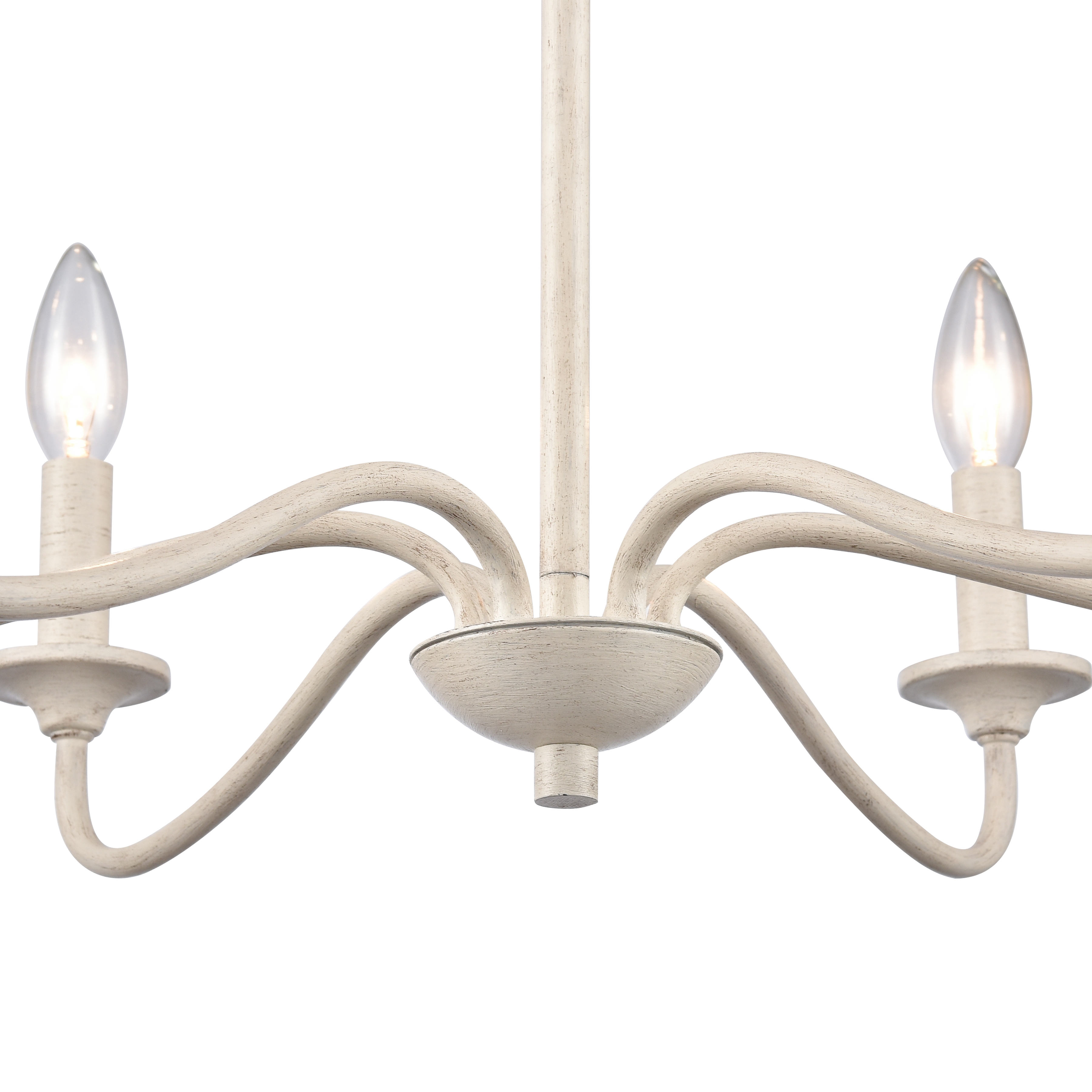 Quinn 30'' Wide 6-Light Chandelier - Antique White - Image 4