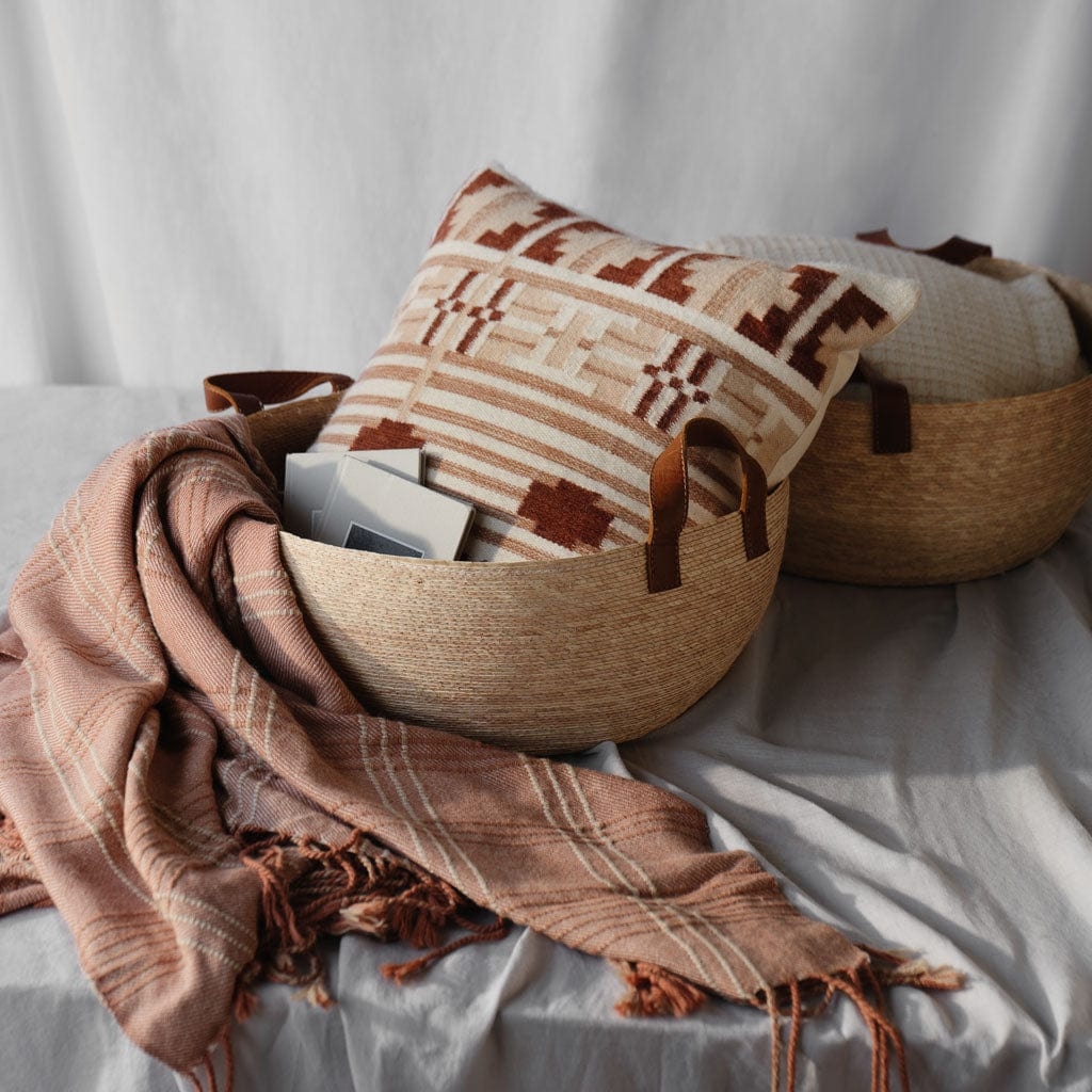 The Citizenry Sonrisa Pillow | 20" x 20" | Red - Image 4