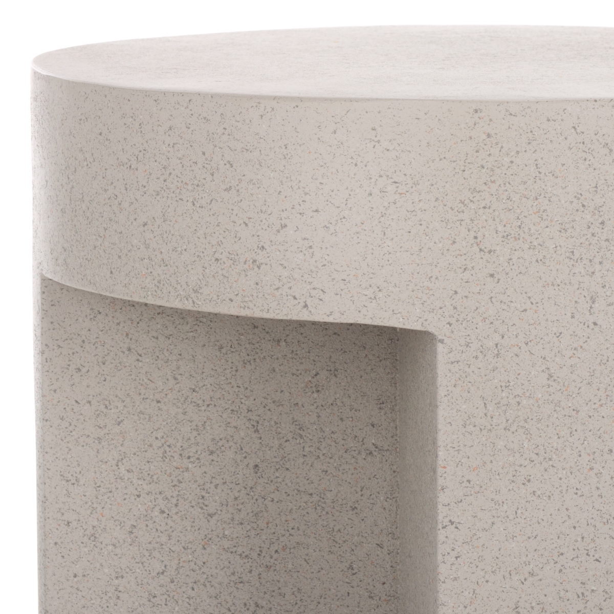 Aldrich Round Accent Table - Grey - Safavieh - Image 2