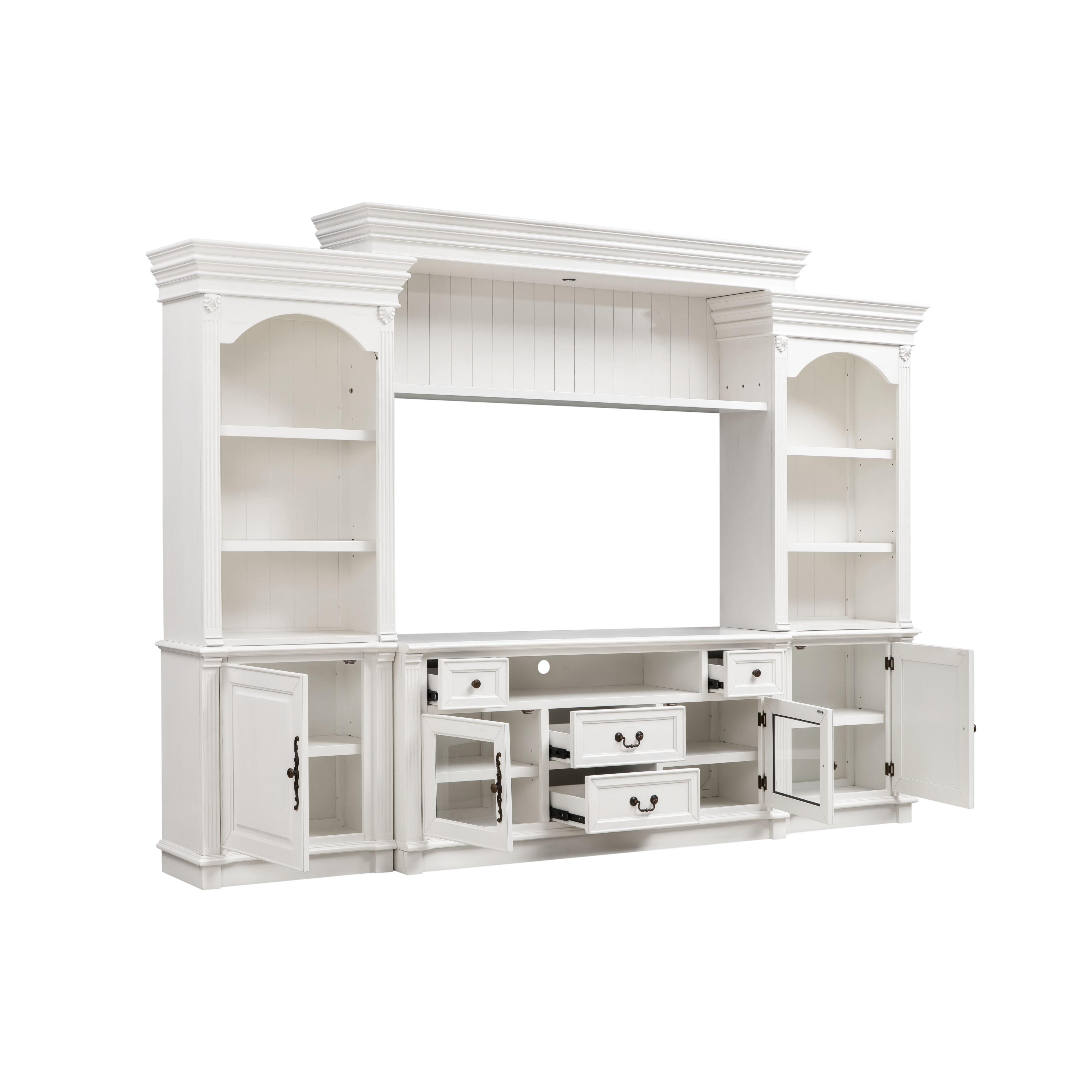 Newport White Entertainment Center for TVs up to 65" - Image 2