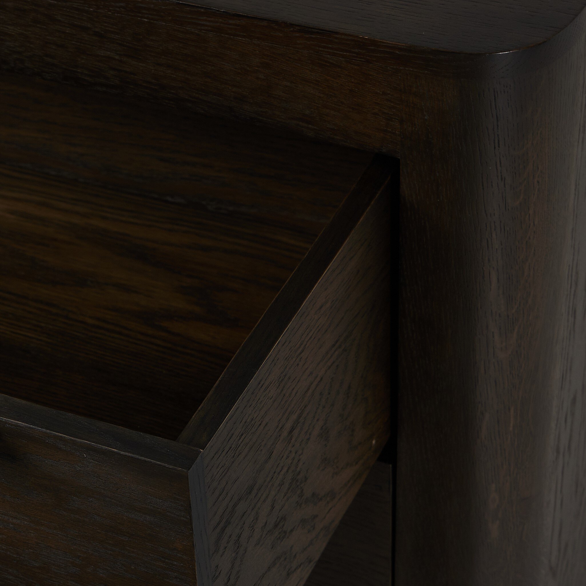 Bruce 6 Drawer Dresser - Espresso Oak Veneer - Image 9