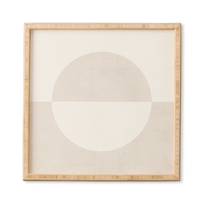 Round by almostmakesperfect - Framed Wall Art Basic Black 20" x 20" - Image 0