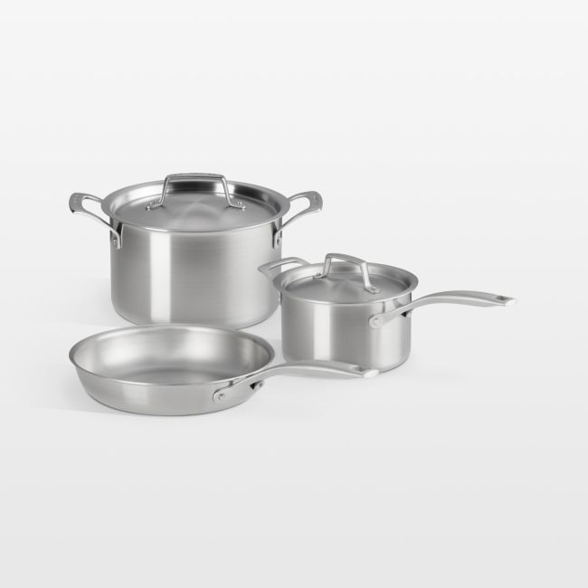 Le Creuset ® Essential Stainless Steel 5-Piece Cookware Set - Image 0