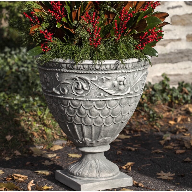 Campania International Valadier Cast Stone Urn Planter - Image 0