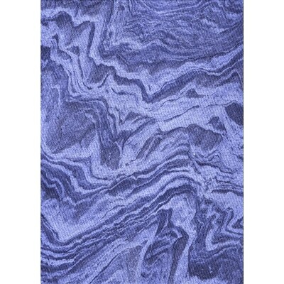 Lata Abstract Blue Area Rug - Image 0