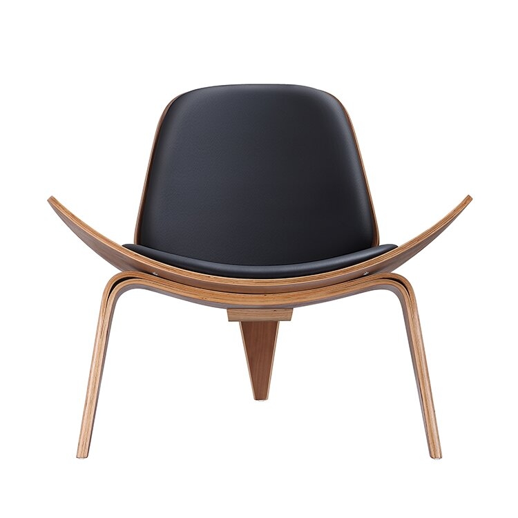Grind Lounge Chair, Walnut & Black, 36.2" - Image 3