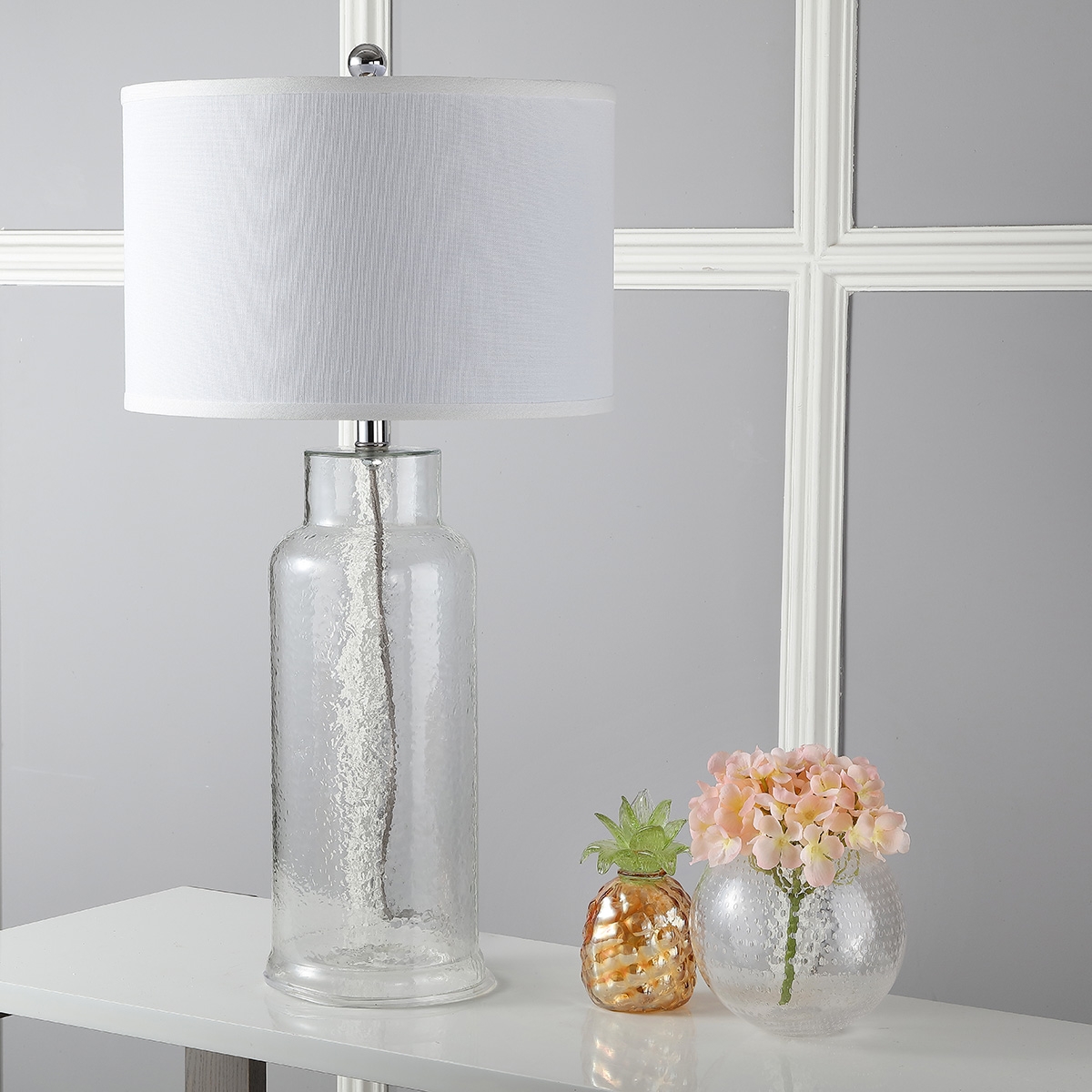 Bottle 29-Inch H Glass Table Lamp - Clear - Safavieh - Image 4