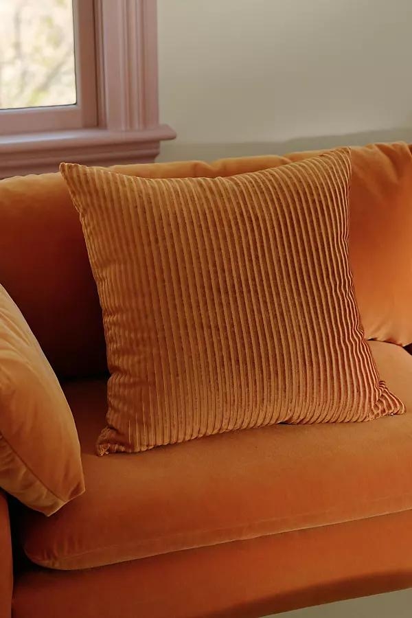Fiora Ribbed Velvet Pillow - Image 0