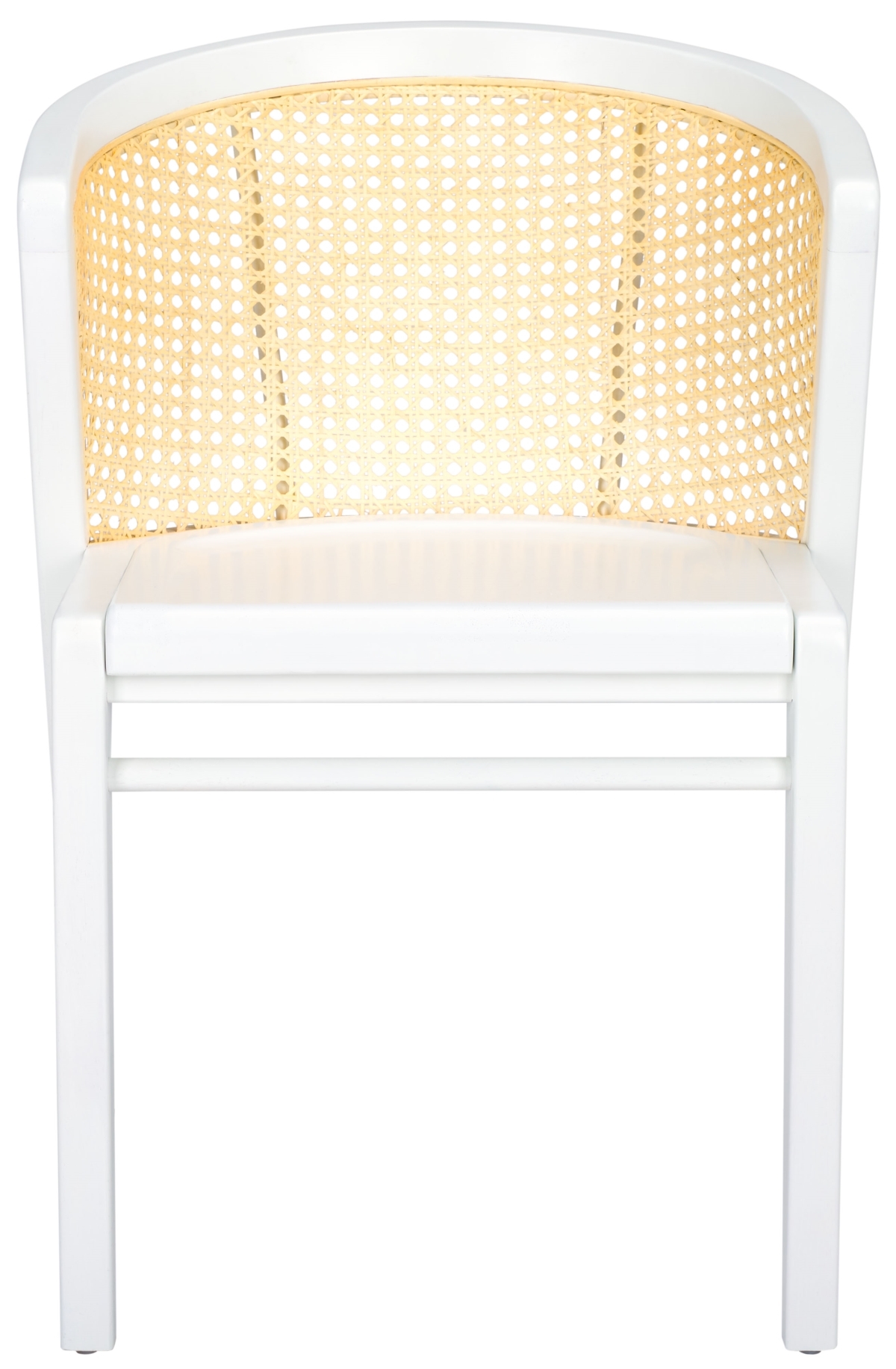Edan Dining Chair - White / Natural - Safavieh - Image 0