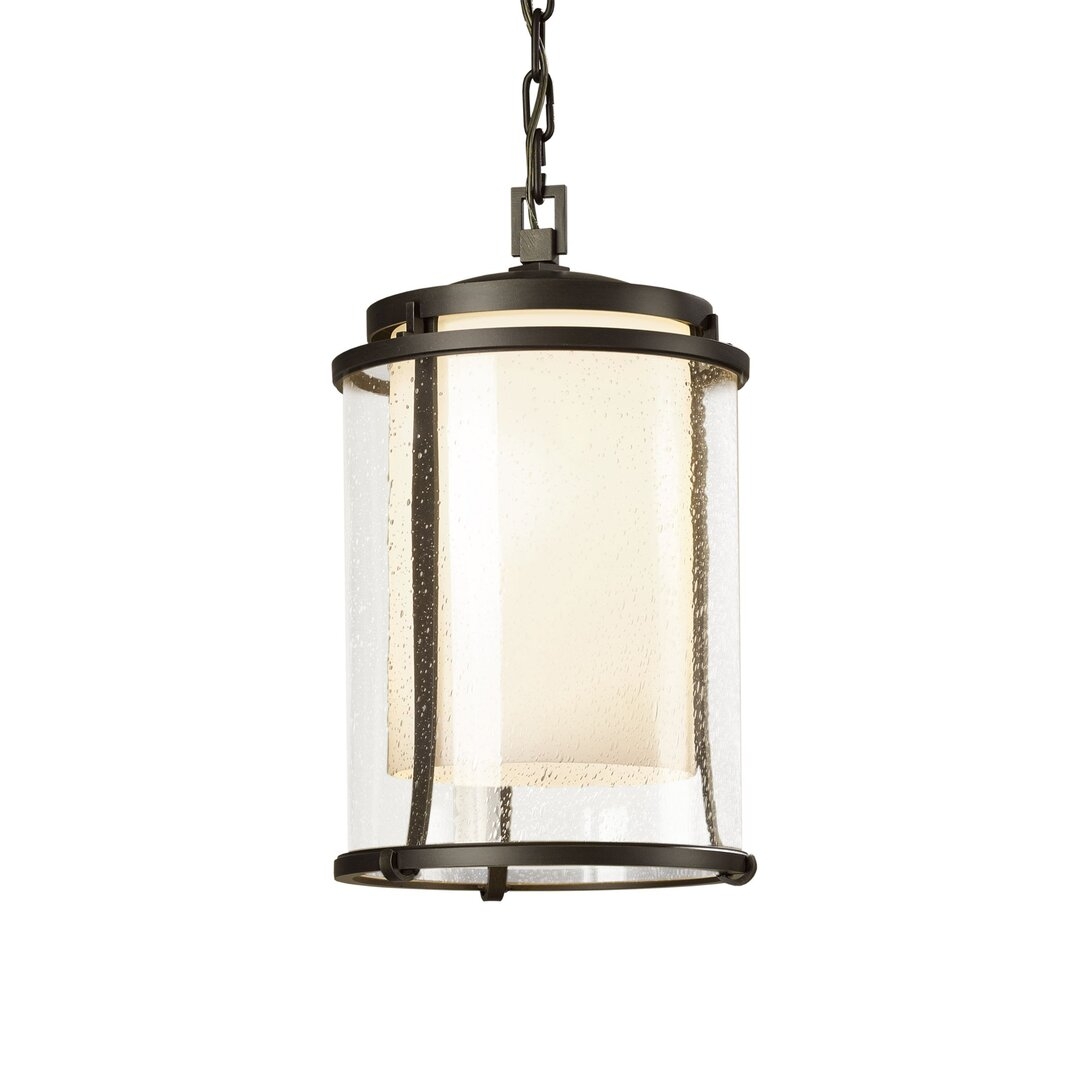 Hubbardton Forge Meridian 1 - Bulb 15.7"" H Mains Only Outdoor Hanging Lantern - Image 0