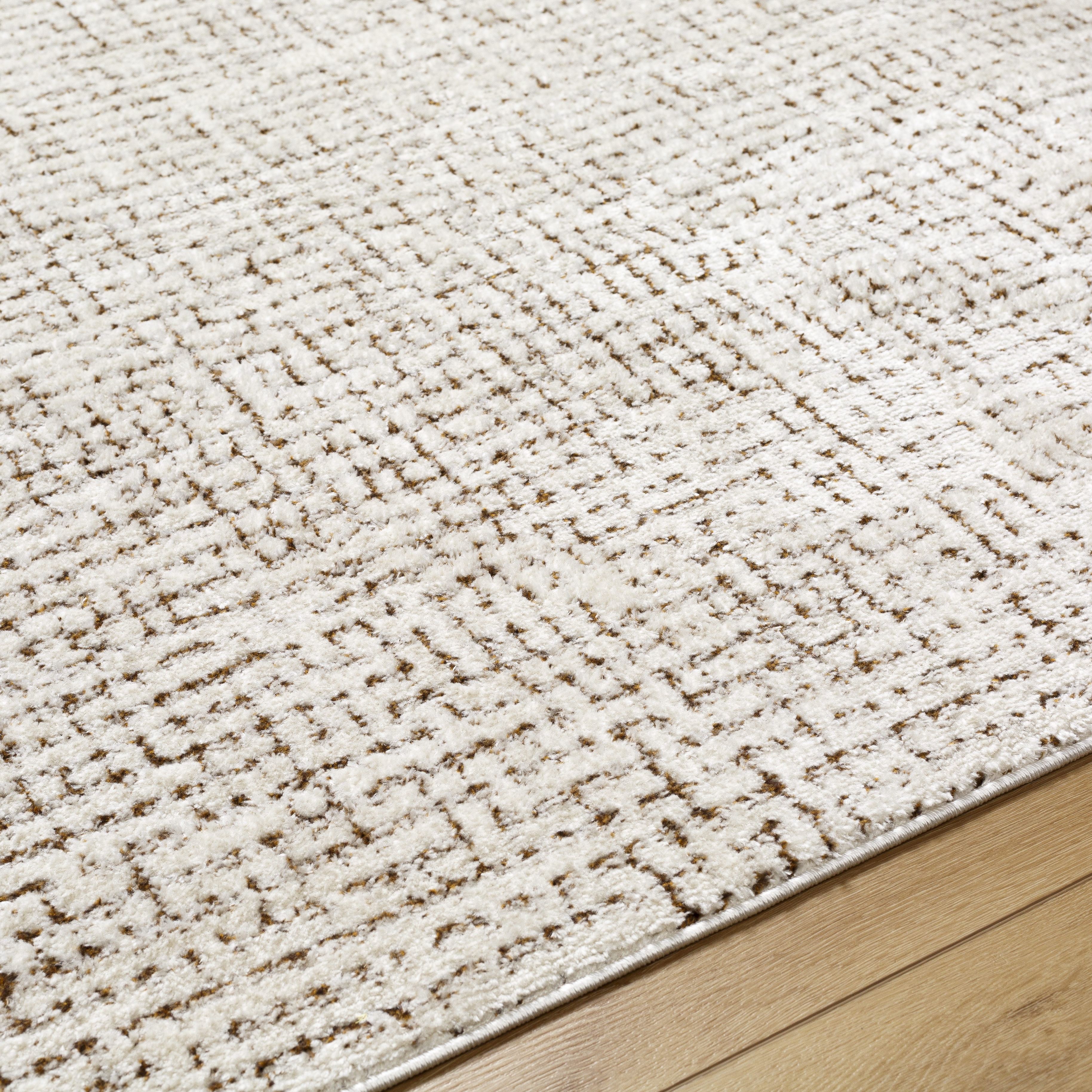 Freud Beige Indoor 7'10" x 10' Machine Woven Rug - Image 3